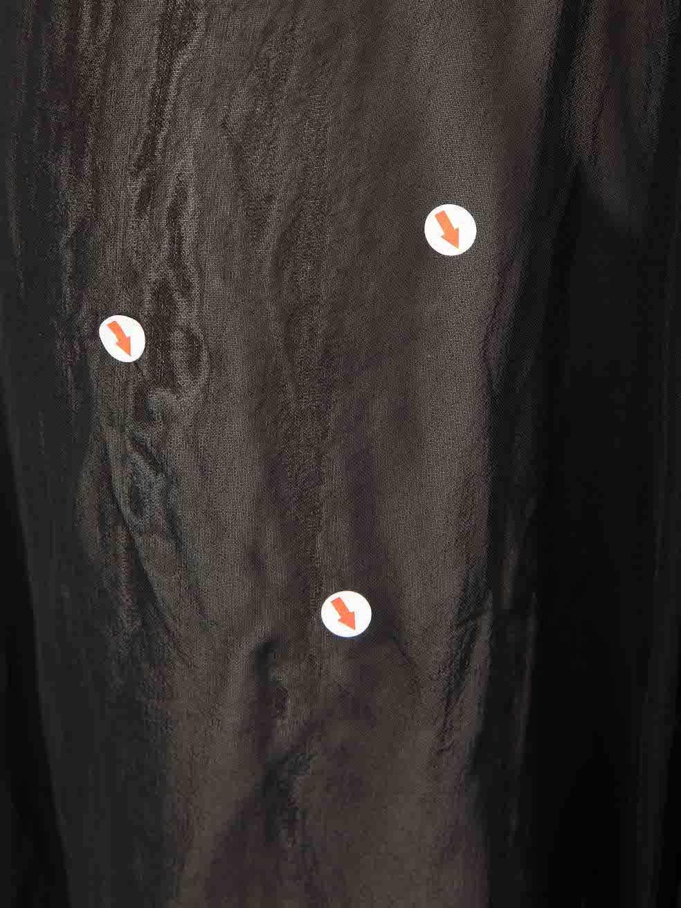Jacquemus Black Bellezza Chiffon Dress Size S 4