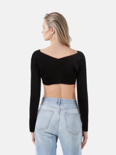 Jacquemus Black La Maille Pralù Ribbed Cardigan Size XS