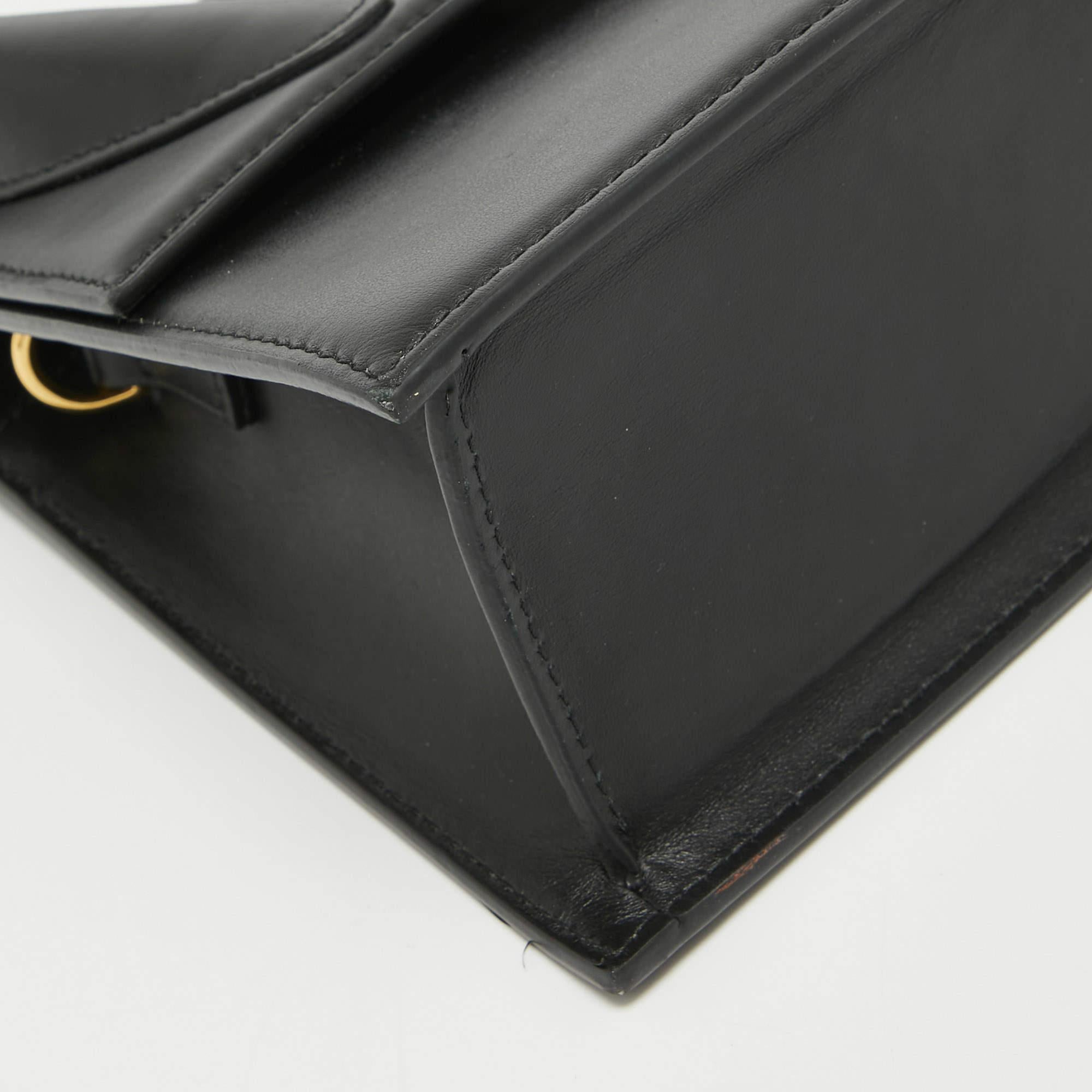Jacquemus Black Leather Grand Le Chiquito Top Handle Bag 1