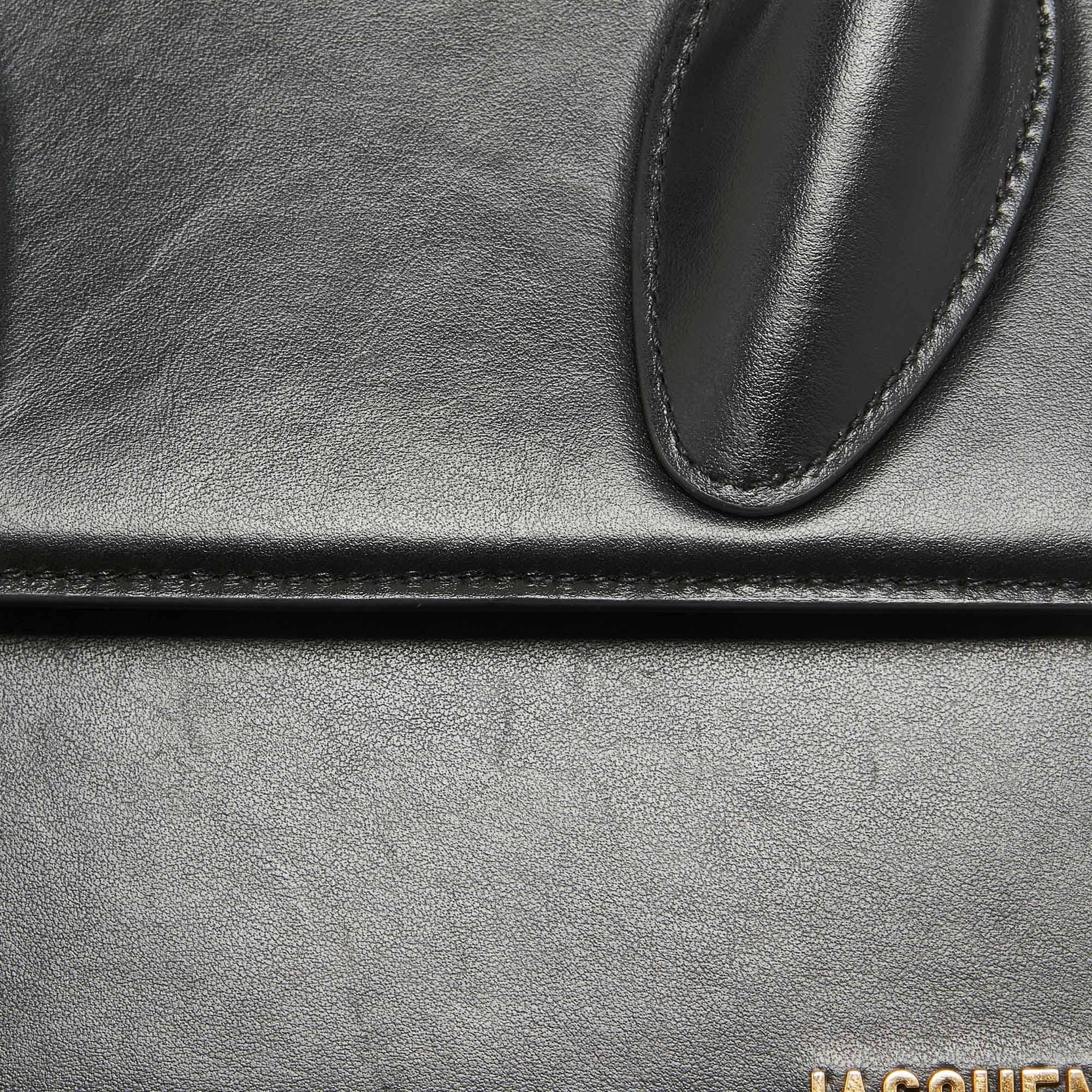 Jacquemus Black Leather Grand Le Chiquito Top Handle Bag 3