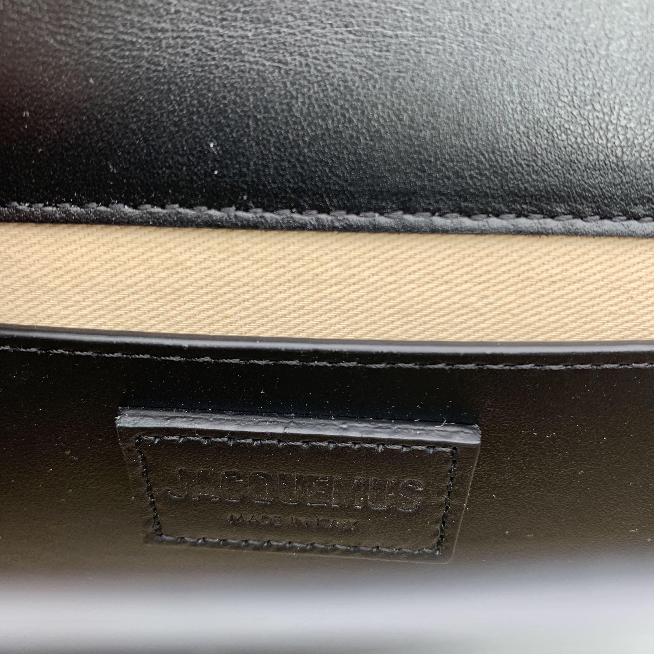 Jacquemus Black Leather Le Long Bambino Structured Shoulder Bag 3