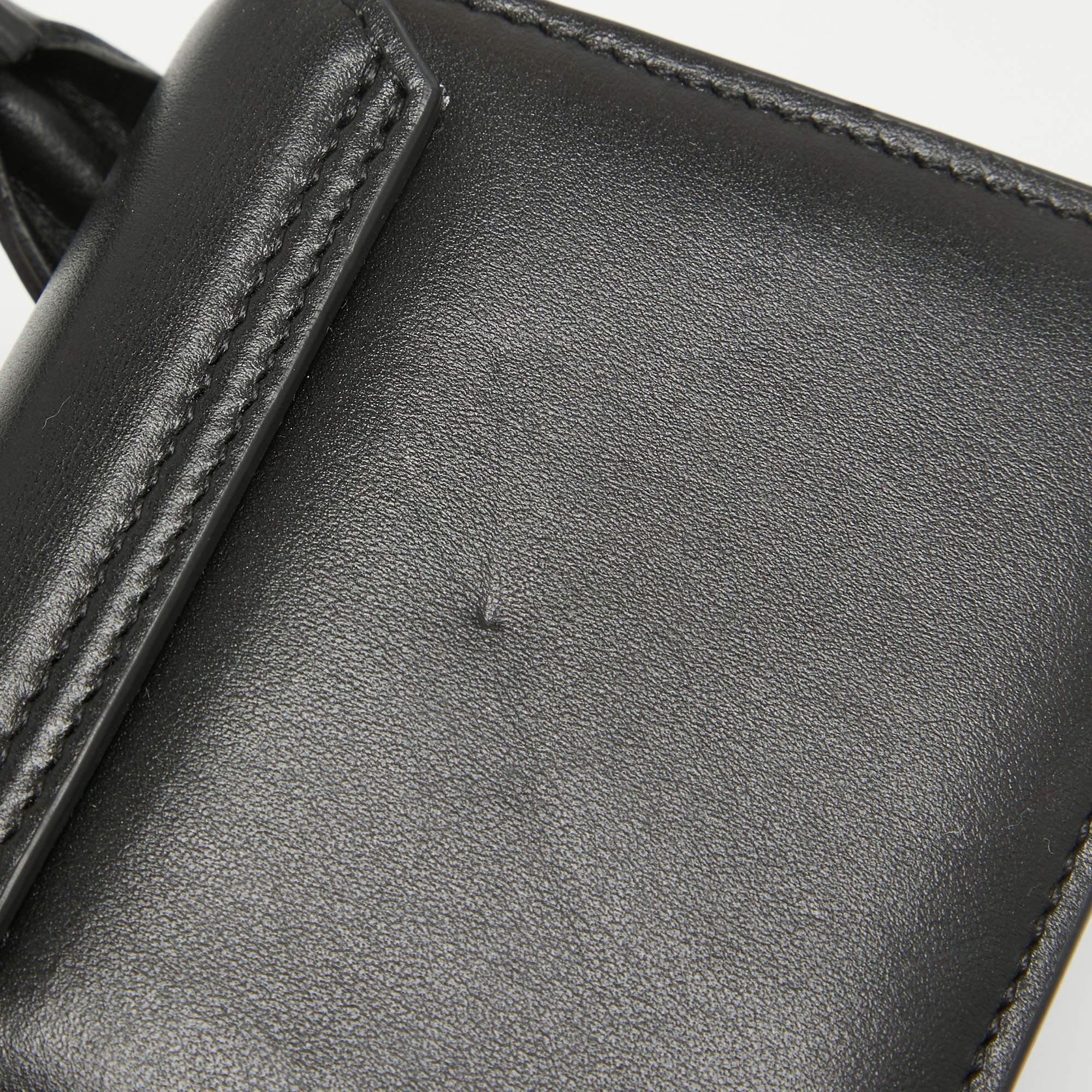 Jacquemus Black Leather Mini Le Chiquito Top Handle Bag 7