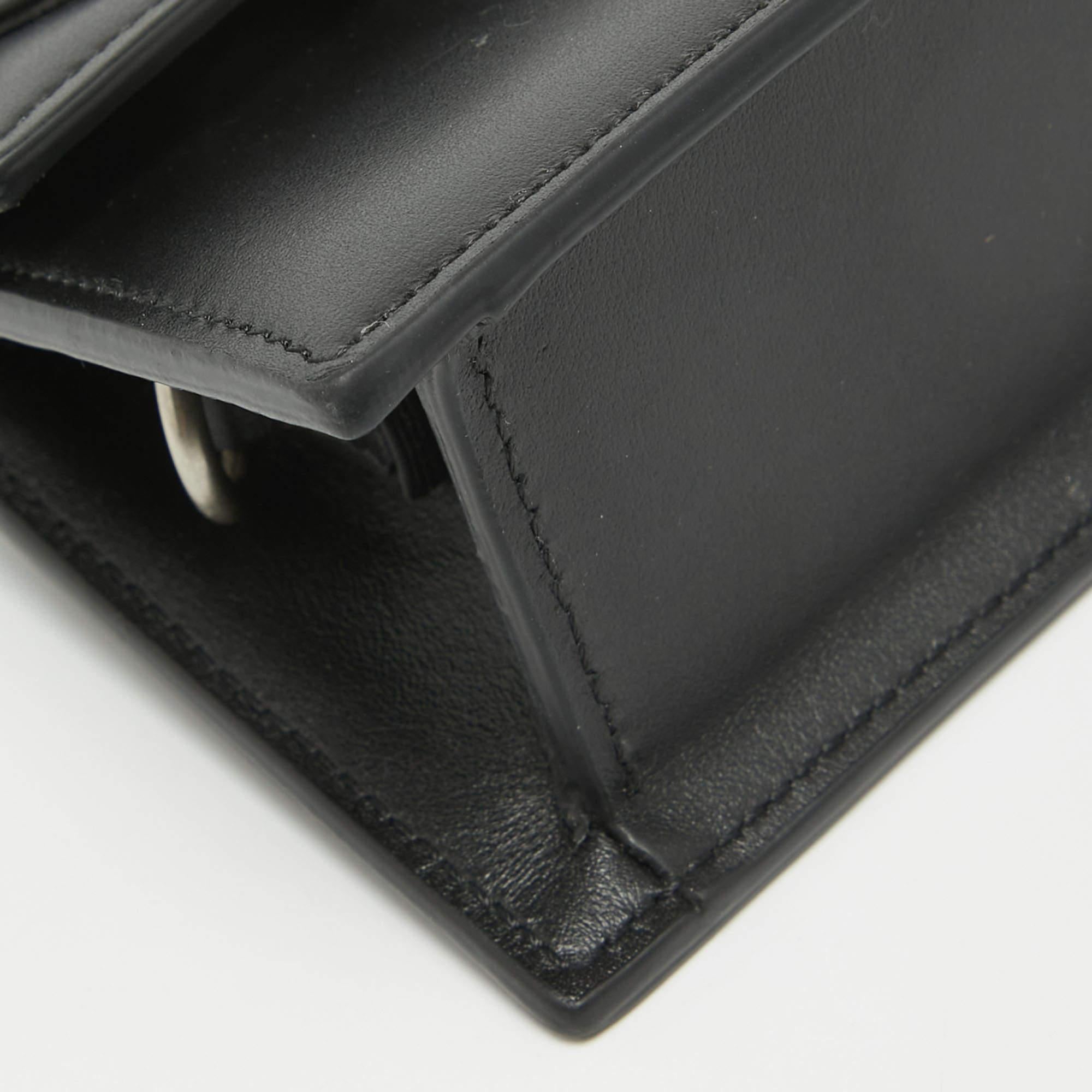 Jacquemus Black Leather Mini Le Chiquito Top Handle Bag 3