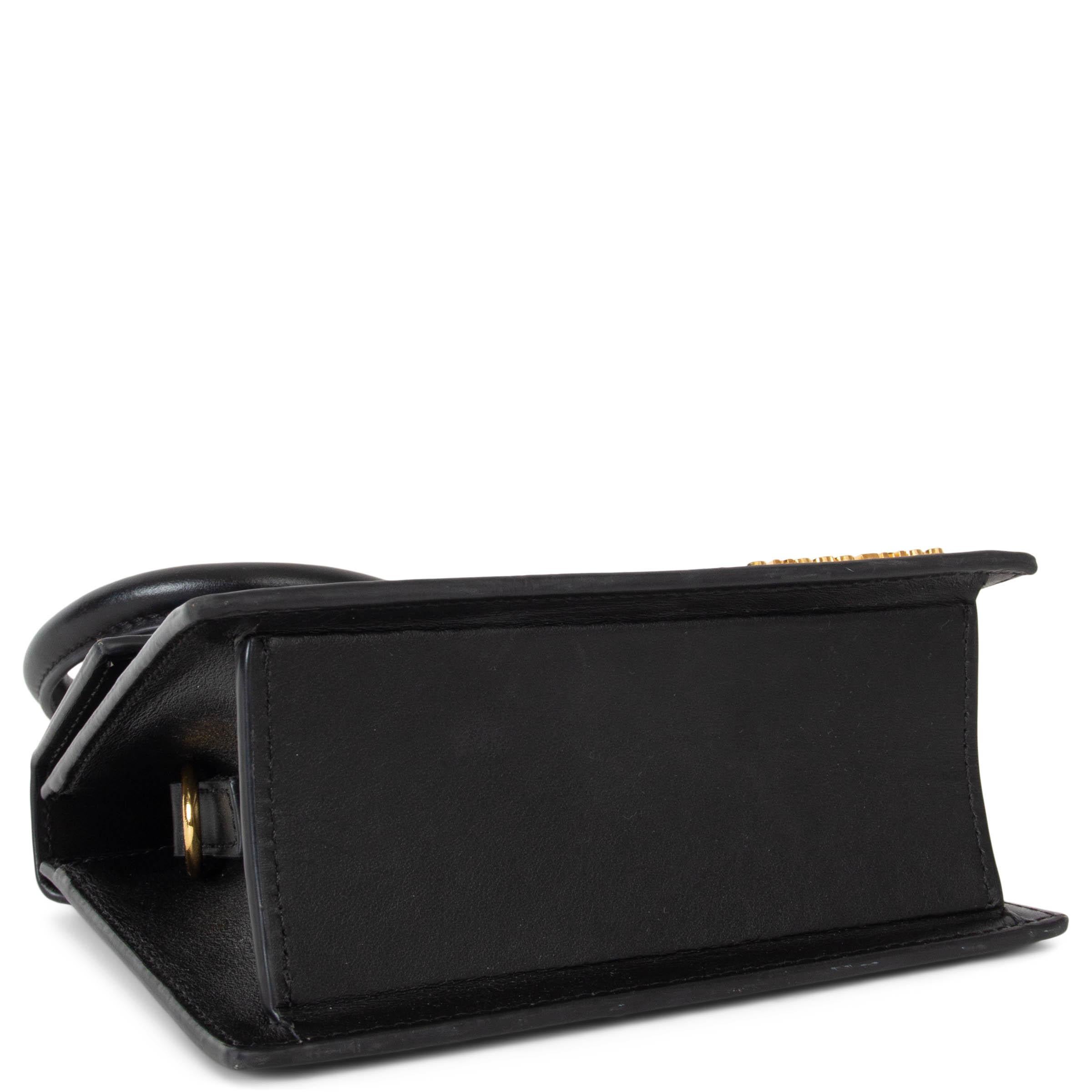 Women's JACQUEMUS black leather THE KNOT CHIQUITO COILED Bag
