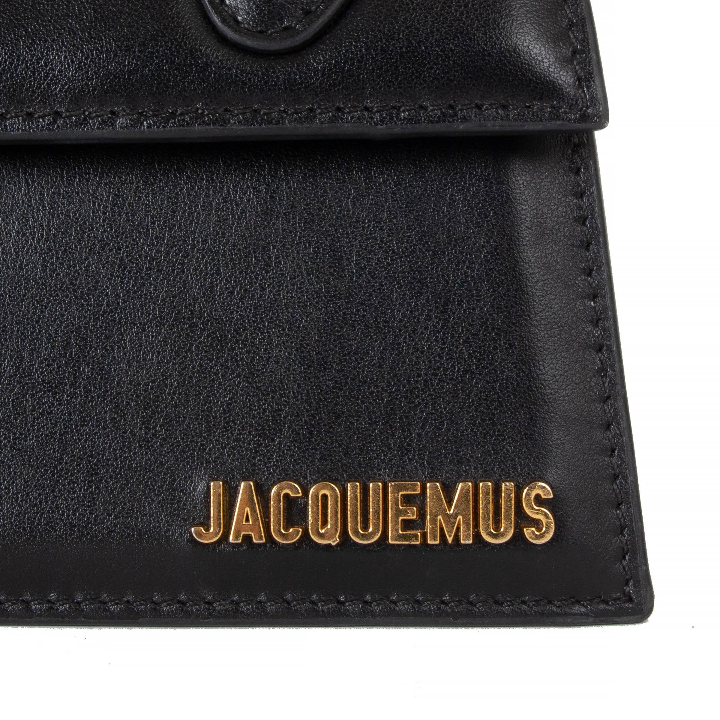 JACQUEMUS black leather THE KNOT CHIQUITO COILED Bag 2