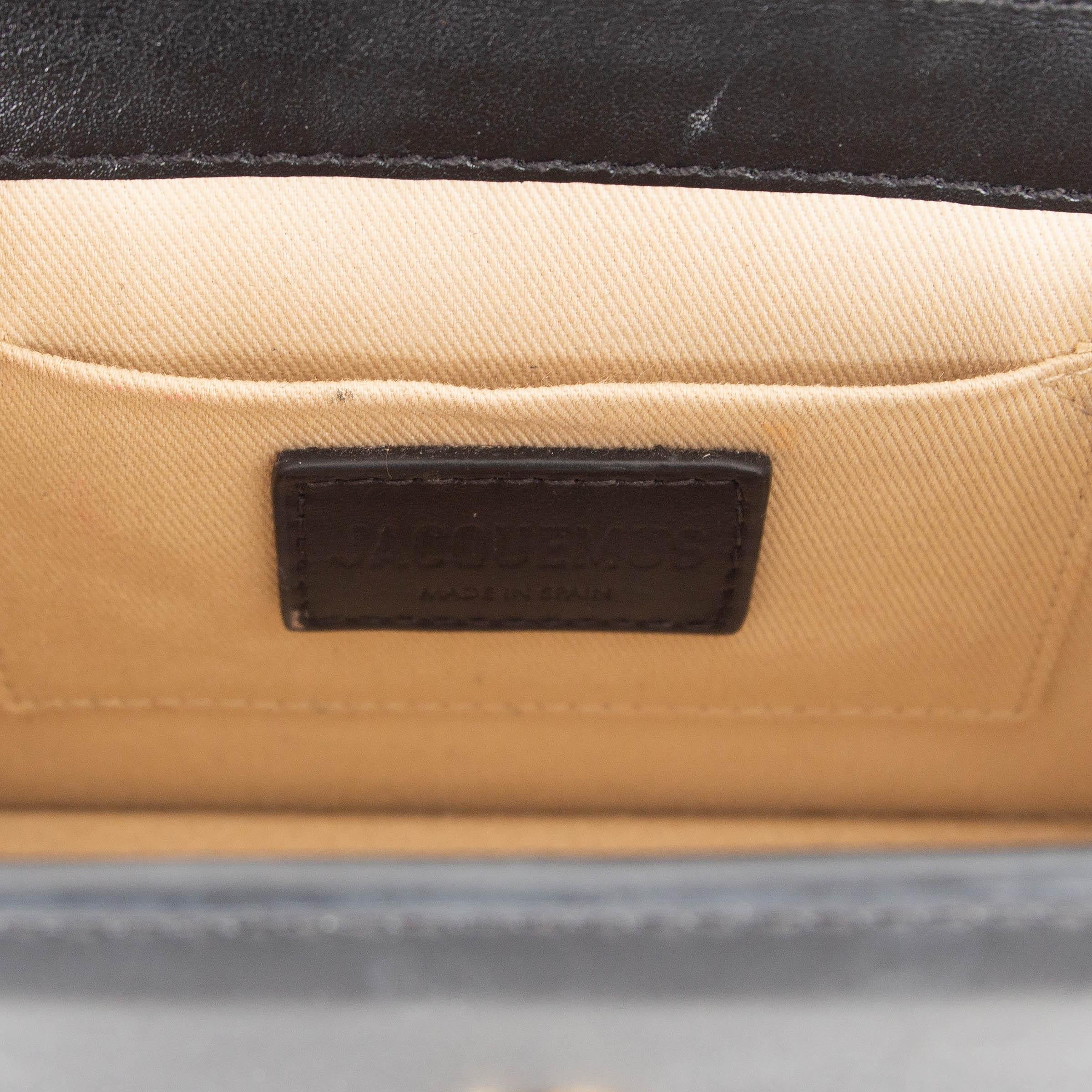 JACQUEMUS black leather THE KNOT CHIQUITO COILED Bag 3
