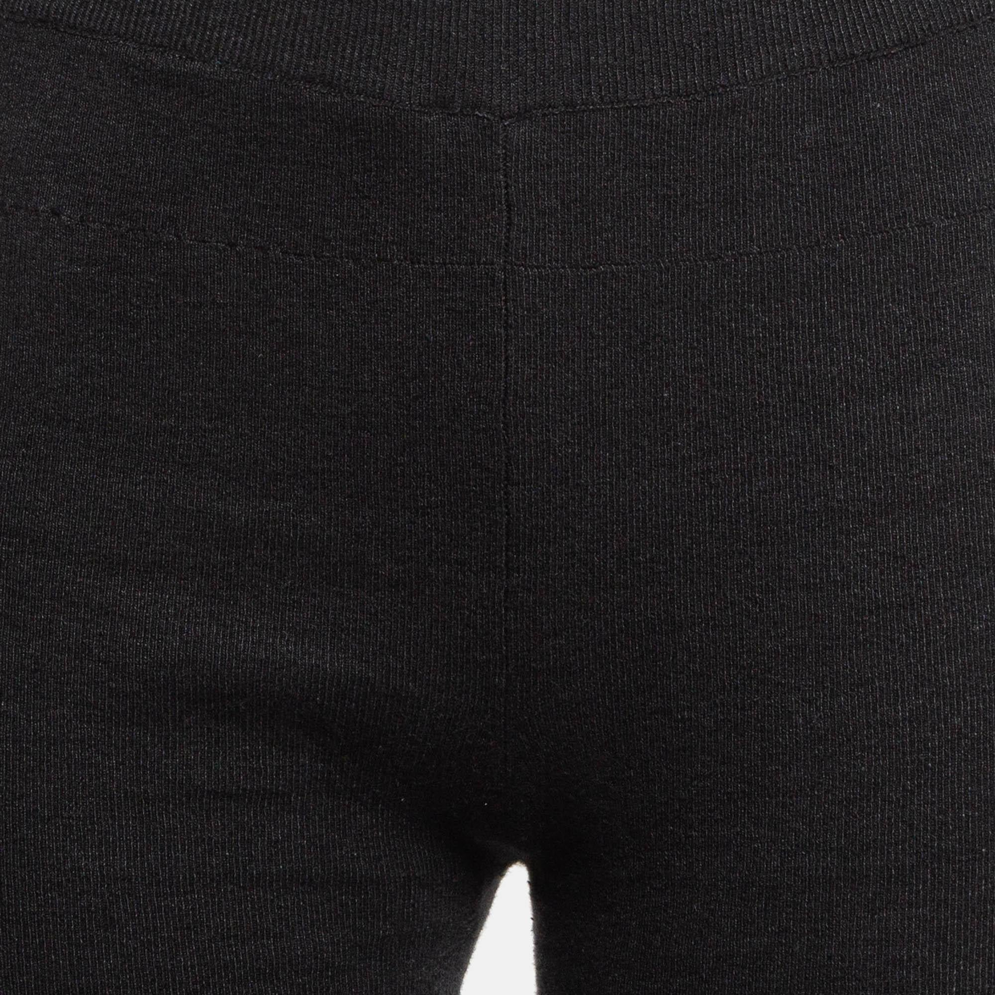 Nero Jacquemus - Pantaloncini Biker in maglia a costine neri L. in vendita