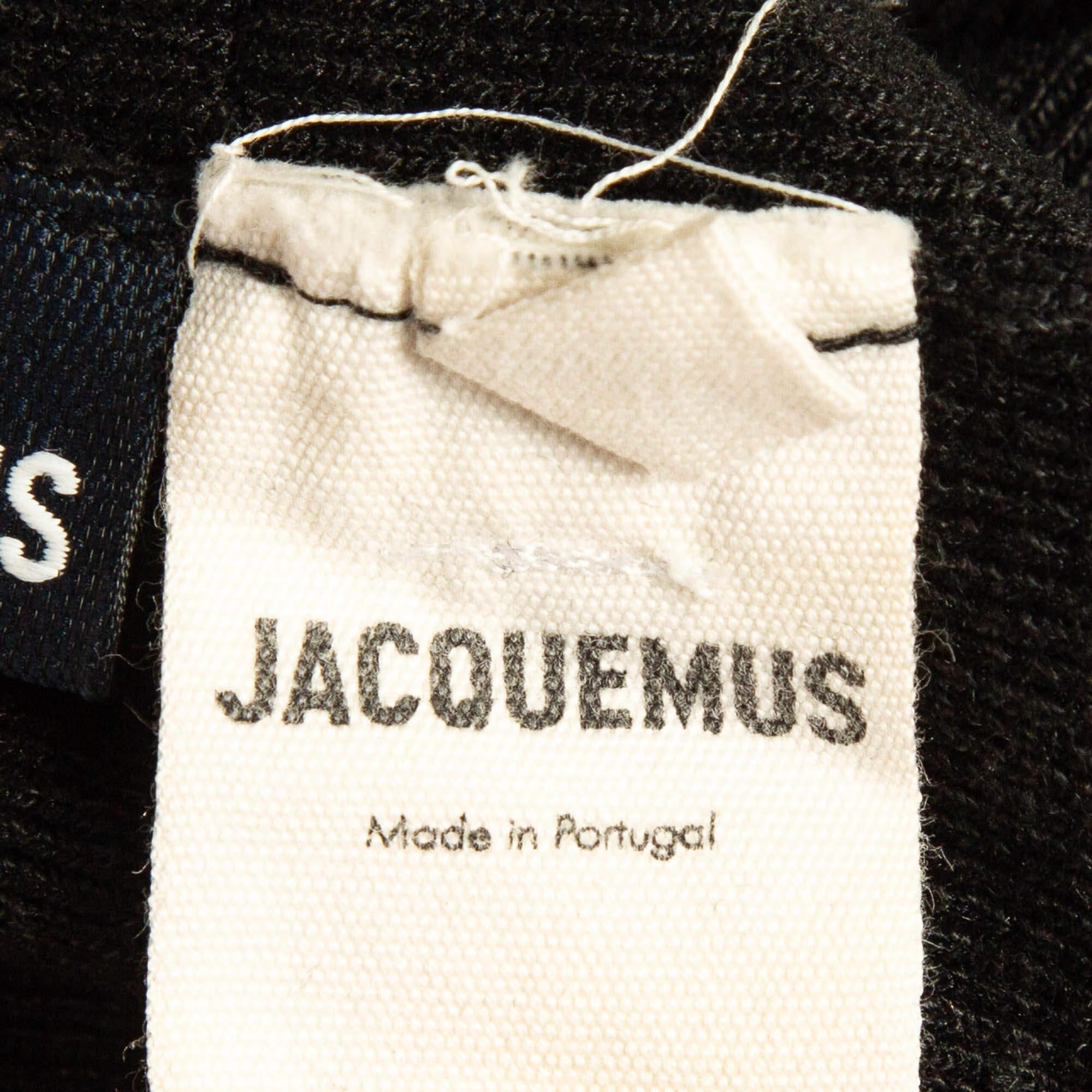 Donna Jacquemus - Pantaloncini Biker in maglia a costine neri L. in vendita