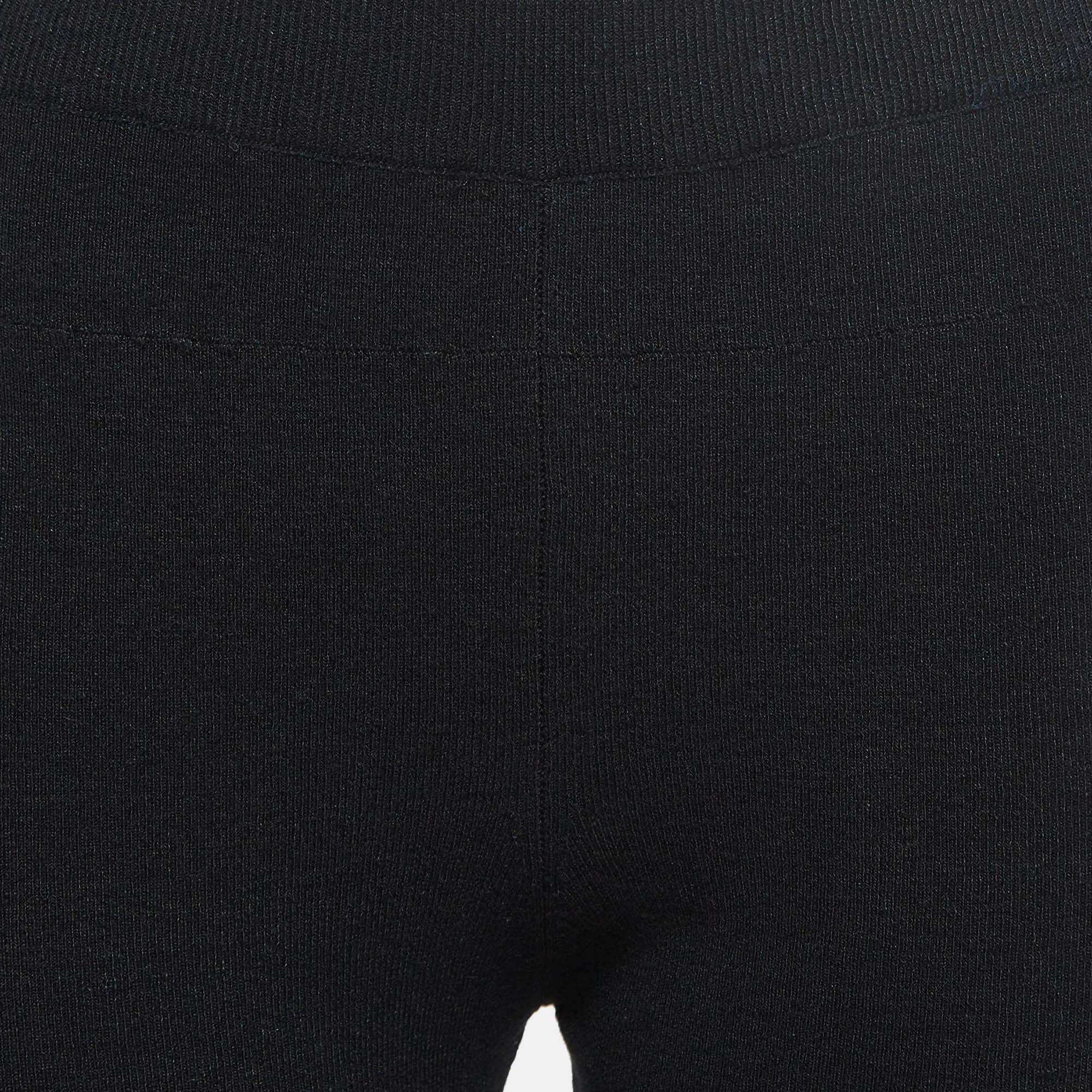 Jacquemus Pantalones cortos moteros Sierra de punto elástico negro L Negro en venta
