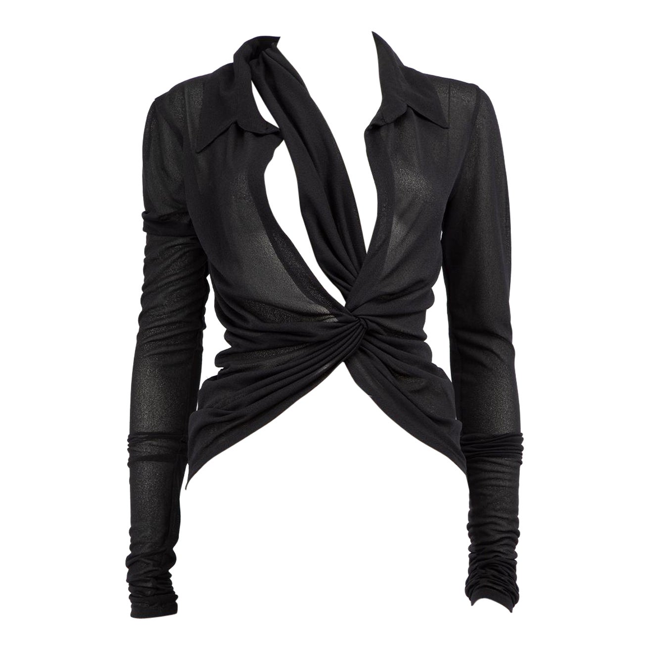 Jacquemus Black See Through Shirt Size M