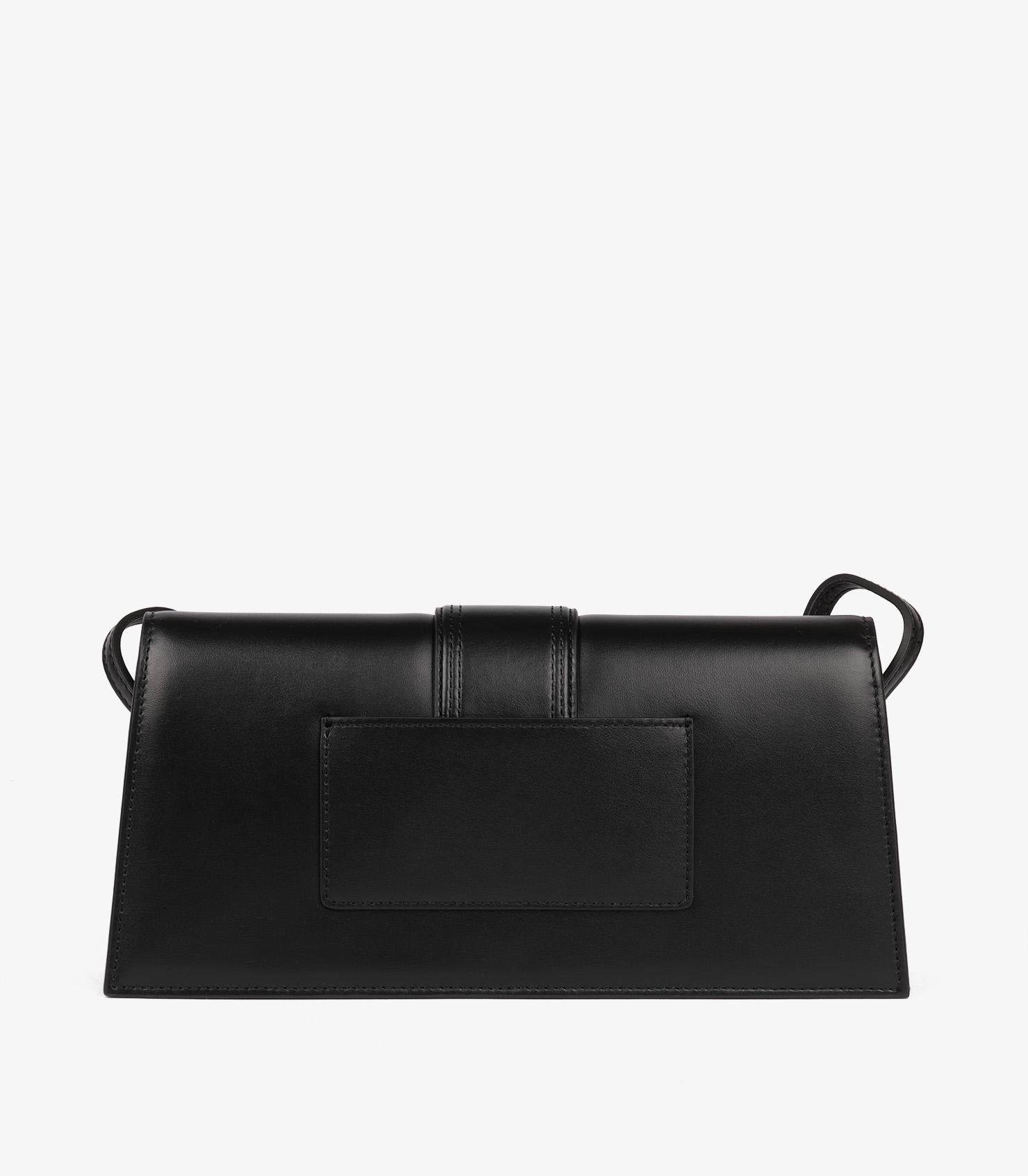 Jacquemus Black Smooth Calfskin Leather Le Bambino Long For Sale 2