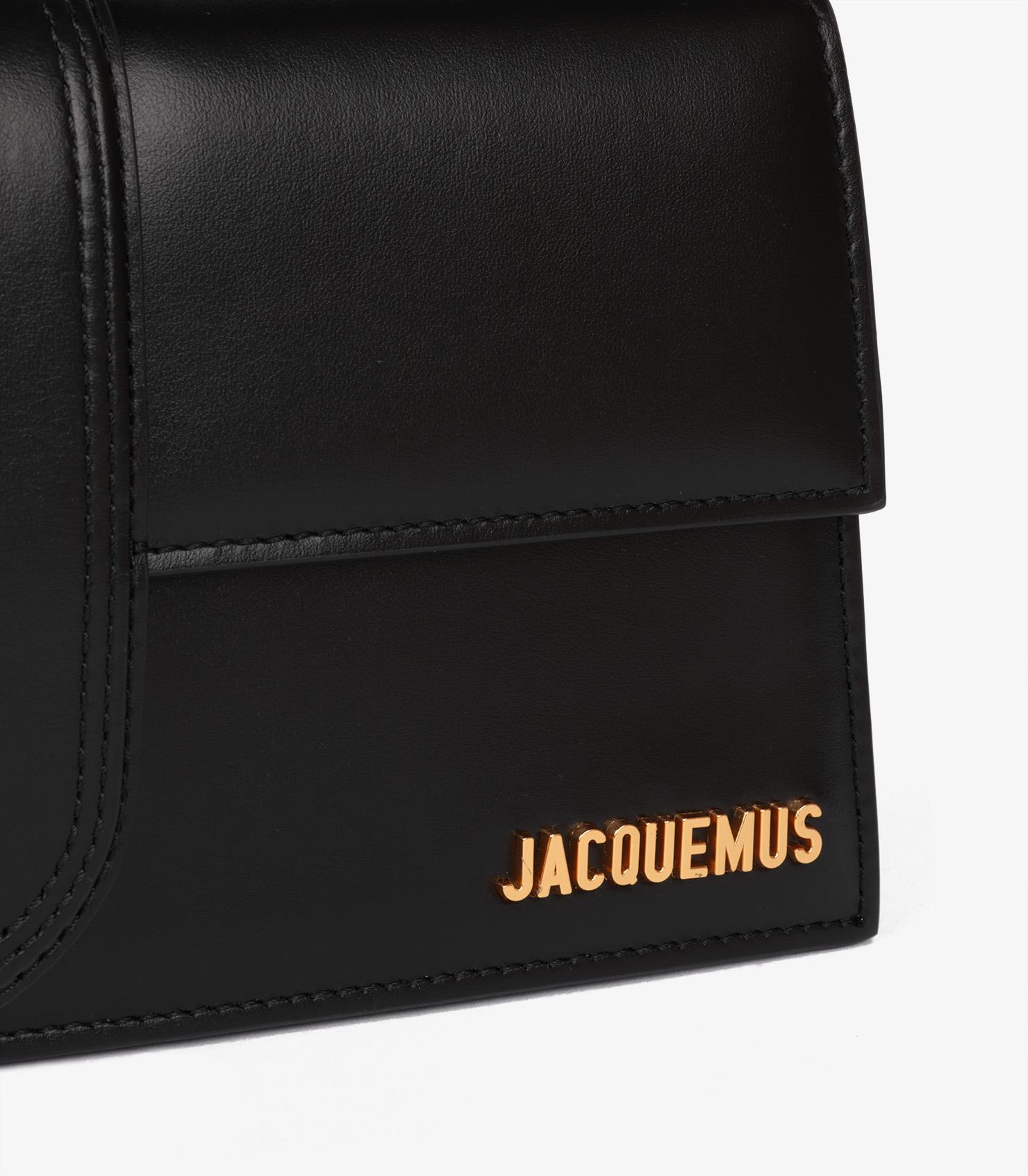 Jacquemus Black Smooth Calfskin Leather Le Bambino Long For Sale 4