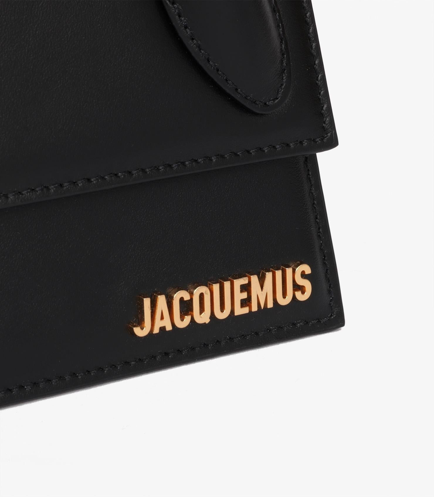 Jacquemus Black Smooth Calfskin Leather Le Chiquito Long 4