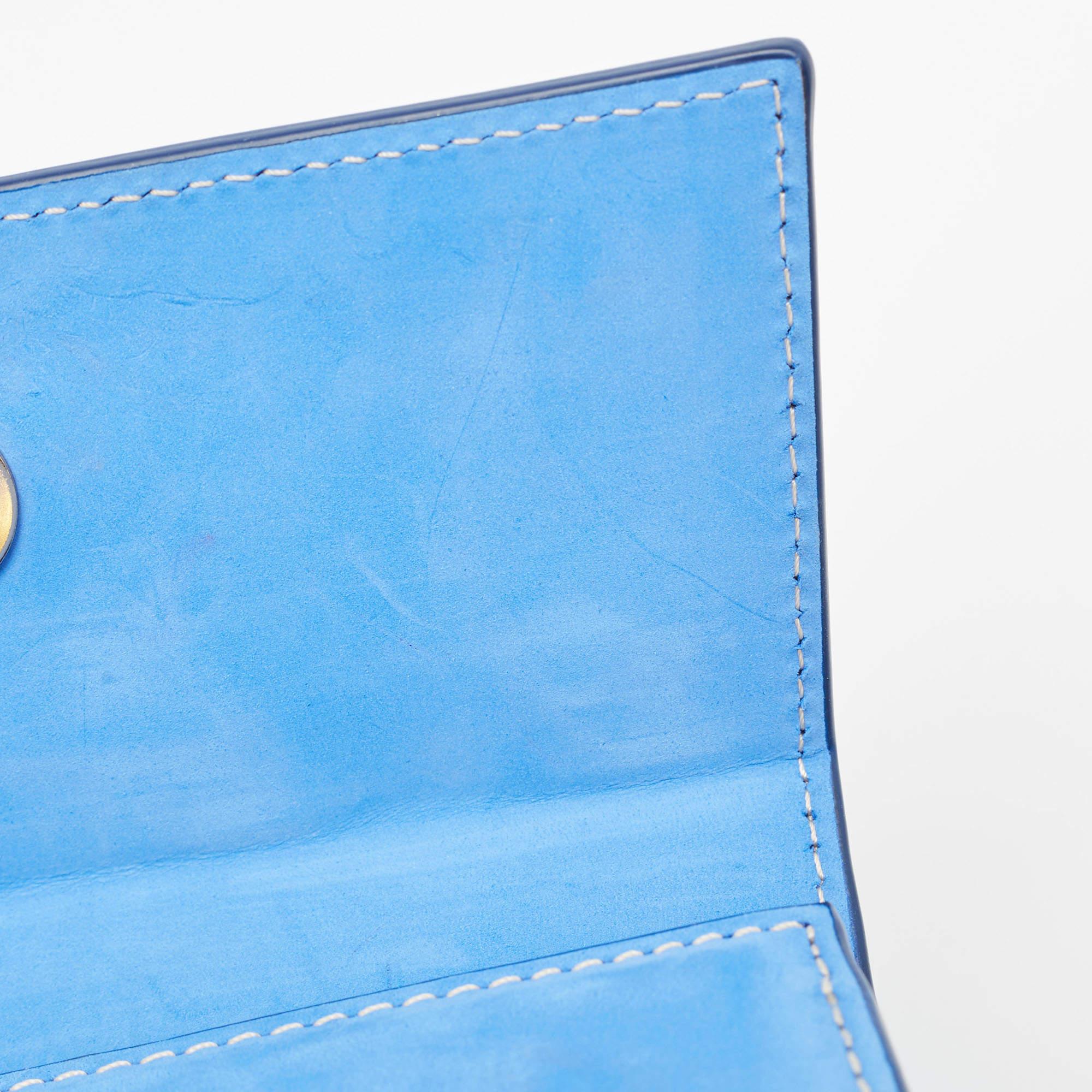 Jacquemus Blue Nubuck Leather Le Chiquito Noeud Top Handle Bag 6