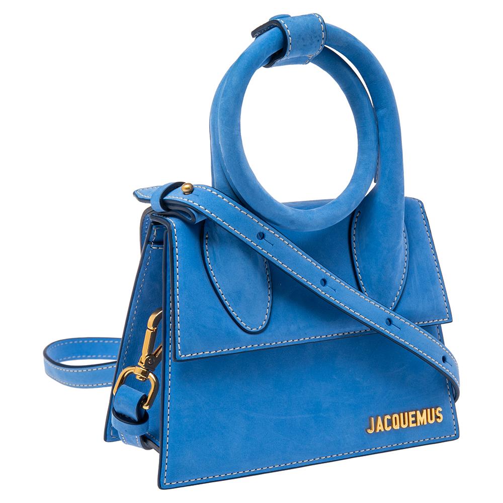 blue top handle bag