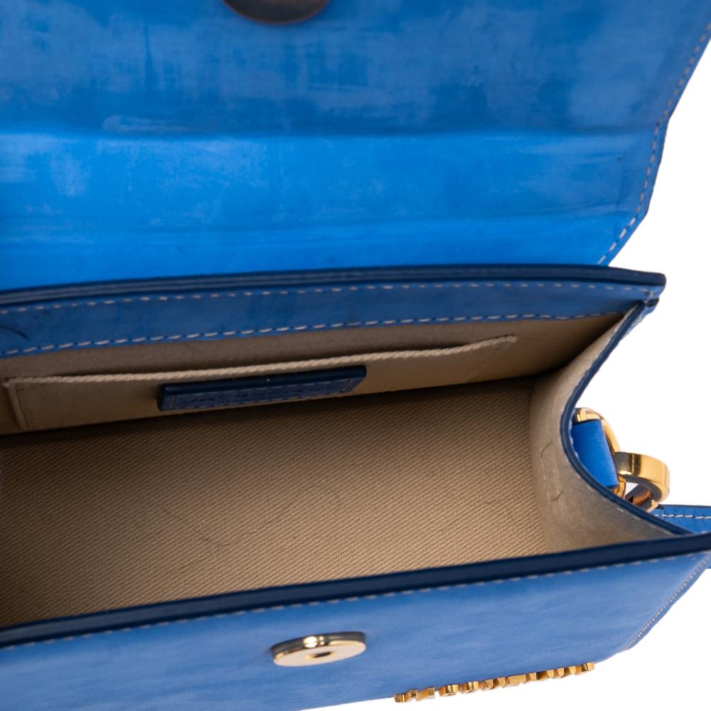 Jacquemus Blue Nubuck Leather Le Chiquito Top Handle Bag 1