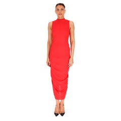 Jacquemus Bodycon Gathered Detailing Midi Dress