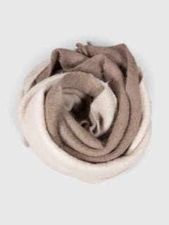 Jacquemus Brown & Beige Alpaca Ombré Scarf