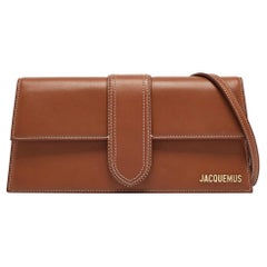 Jacquemus Brown Leather Le Bambino Long Shoulder Bag