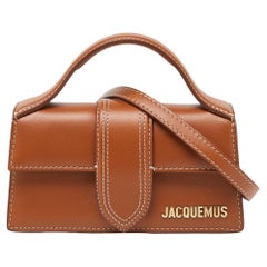 Jacquemus Brown Leder Le Bambino Henkeltasche