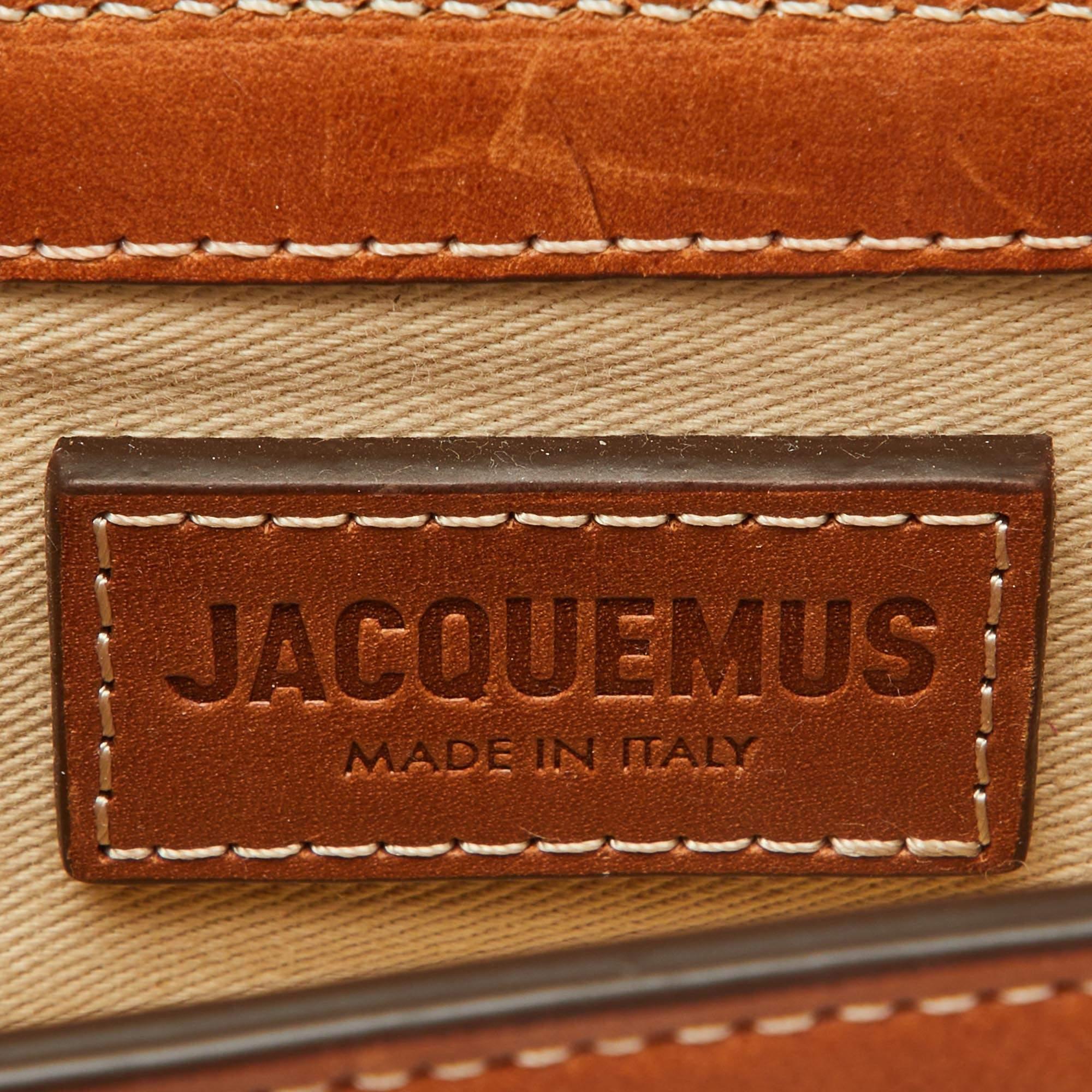 Jacquemus Brown Leather Le Chiquito Mini Bag For Sale 4