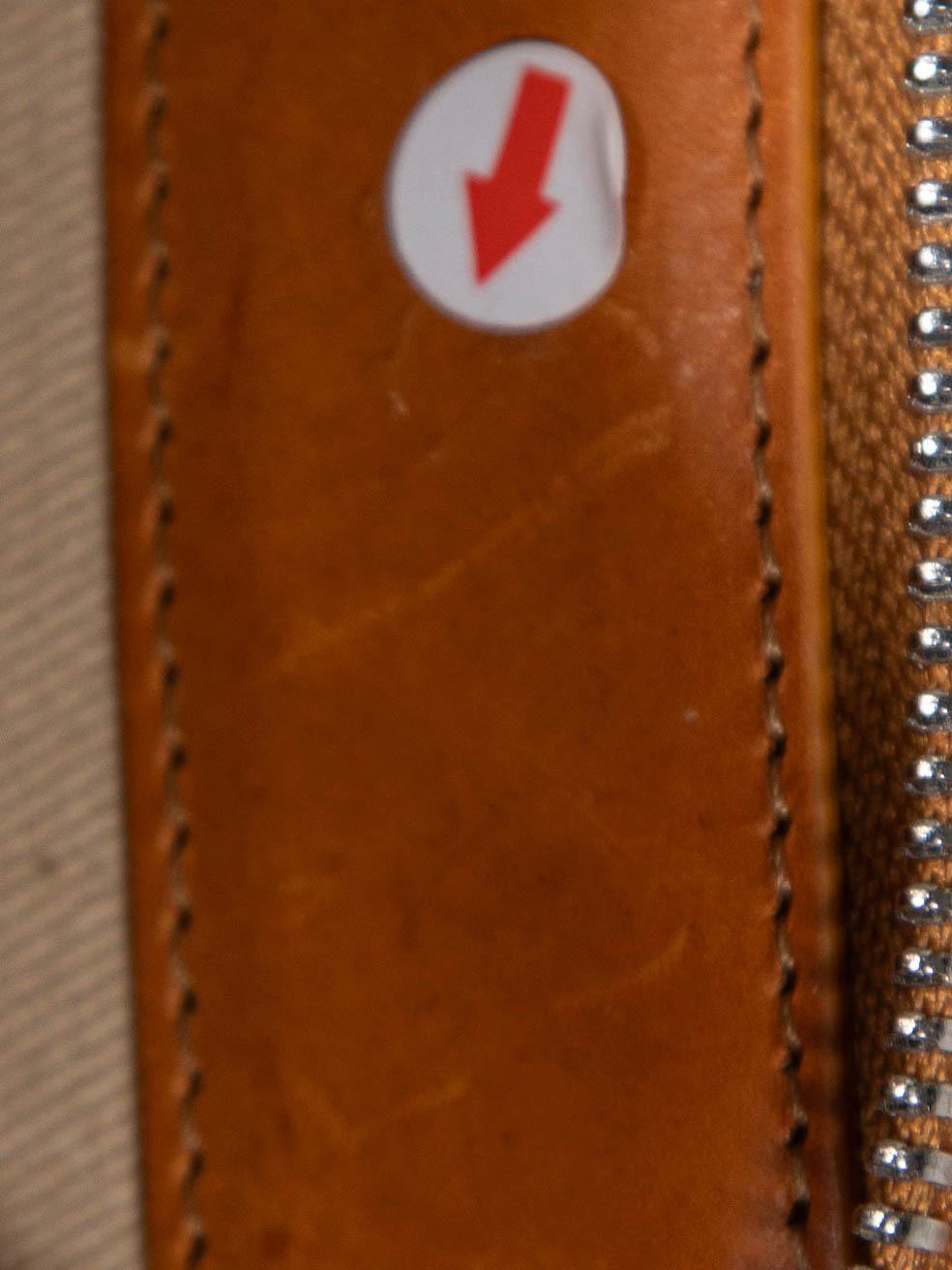 Jacquemus Brown Leather Le Gadju Wallet with Strap For Sale 2