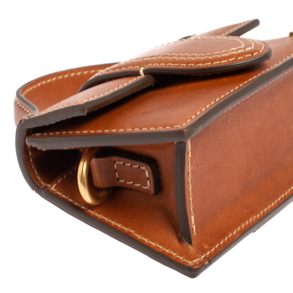 Jacquemus Brown Leather Le Petit Bambino Bag 4