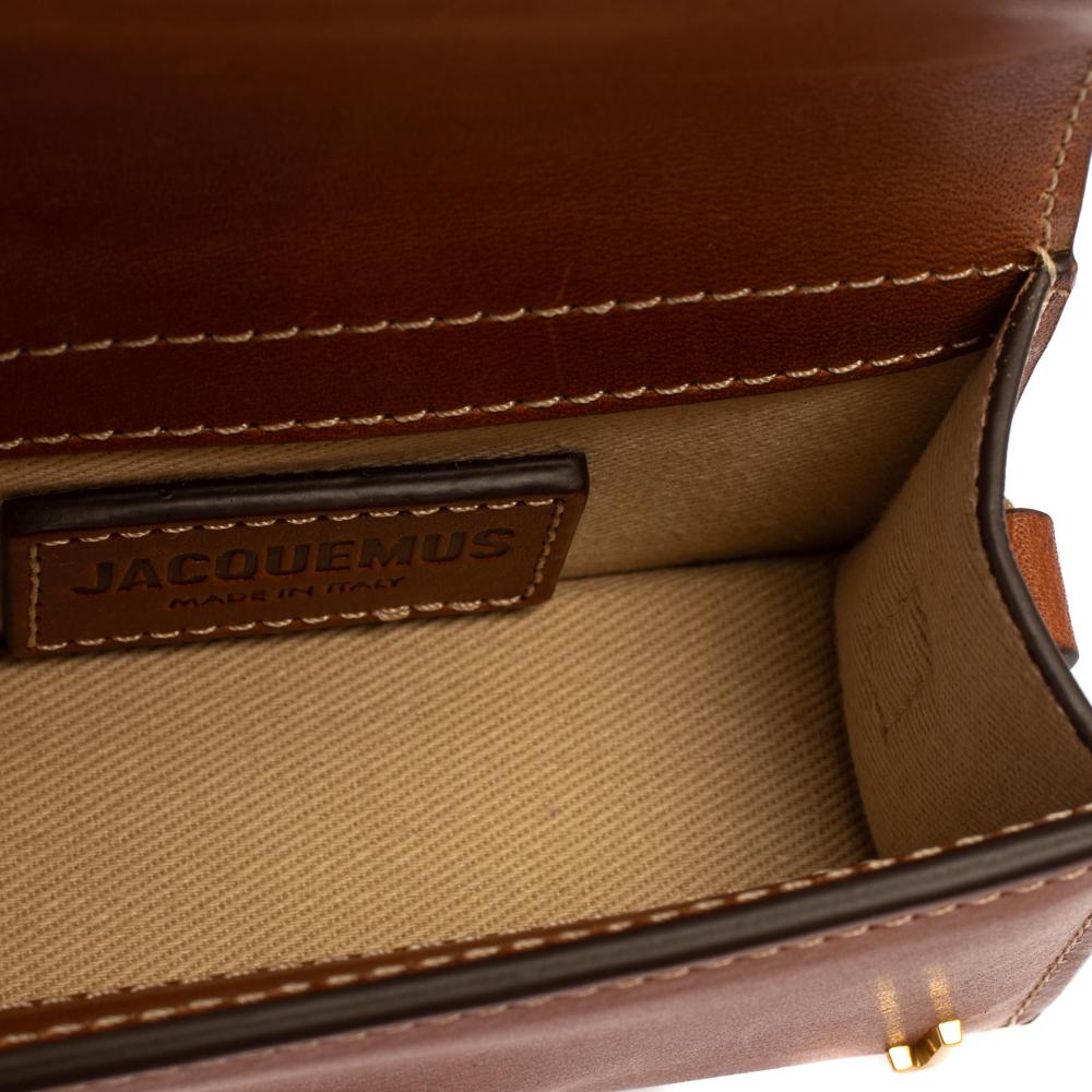Jacquemus Brown Leather Le Petit Bambino Bag 5