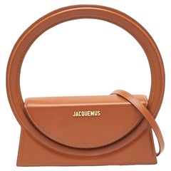 Jacquemus Brown Leather Le Sac Rond Bag