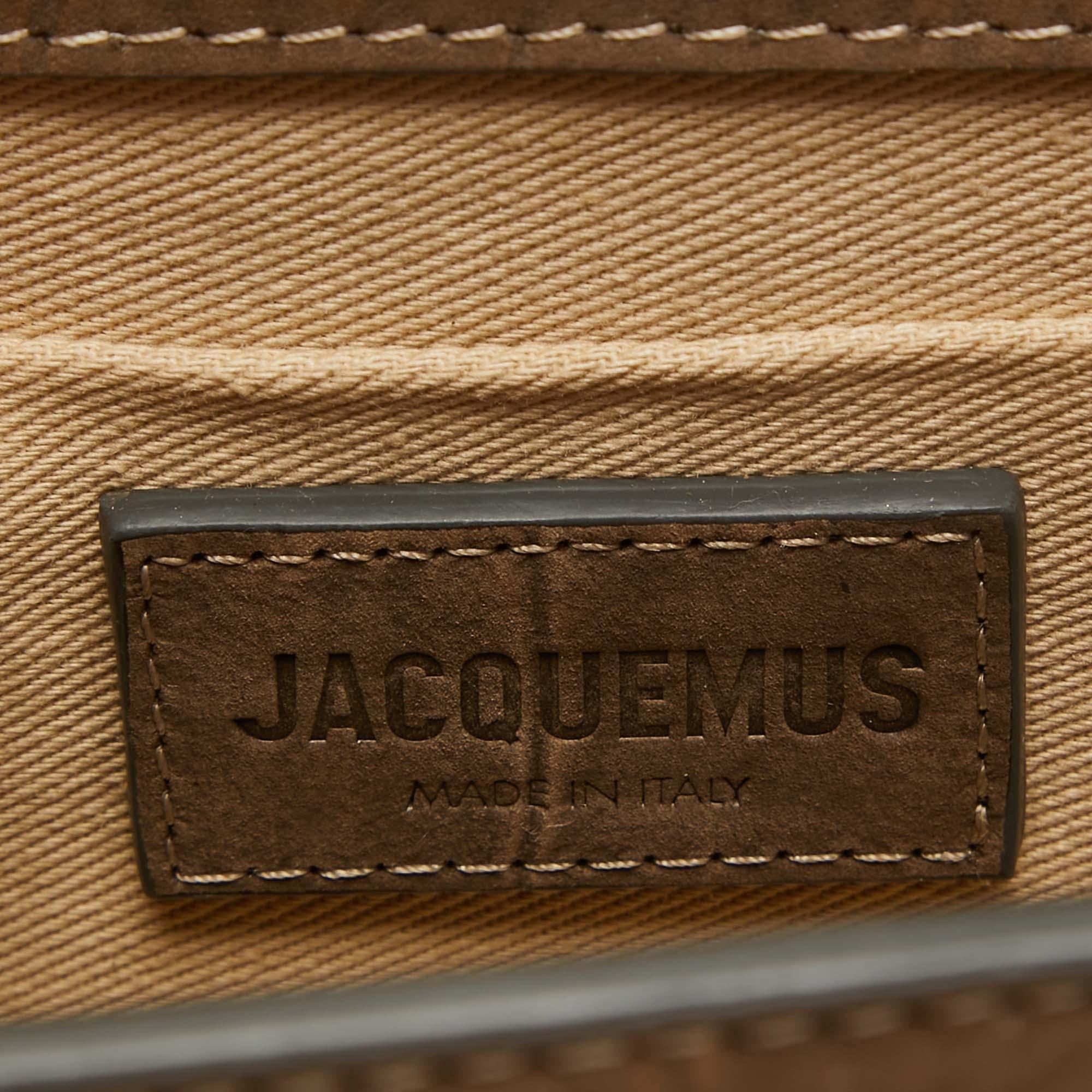 Jacquemus Brown Nubuck Leather Le Chiquito Moyen Top Handle Bag 7