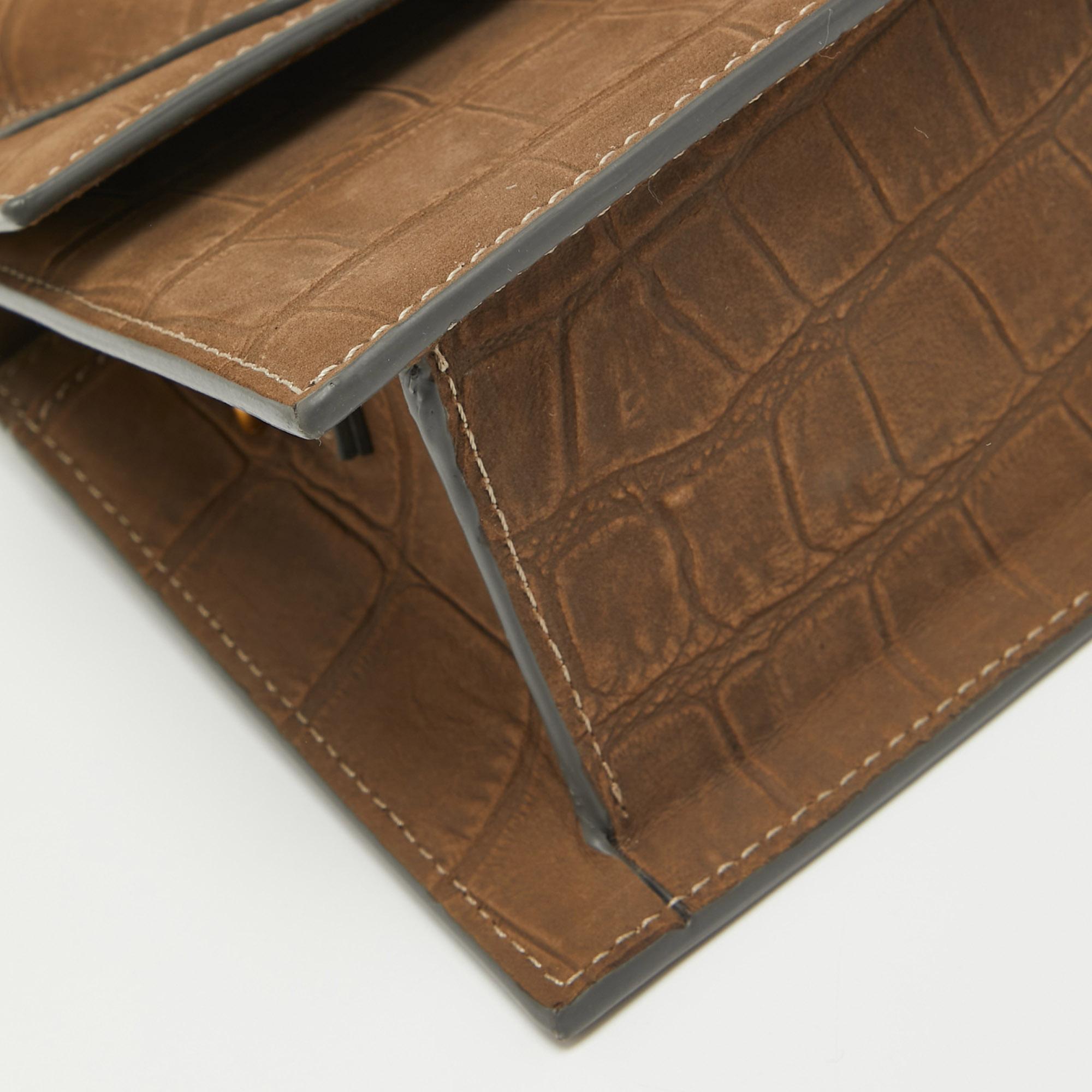 Jacquemus Brown Nubuck Leather Le Chiquito Moyen Top Handle Bag 2