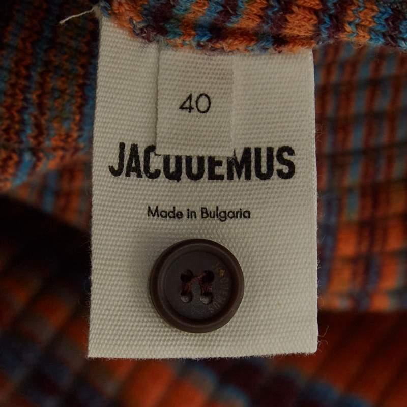 Jacquemus Brown Rib Knit La Robe Zucca T-Shirt Dress M 2