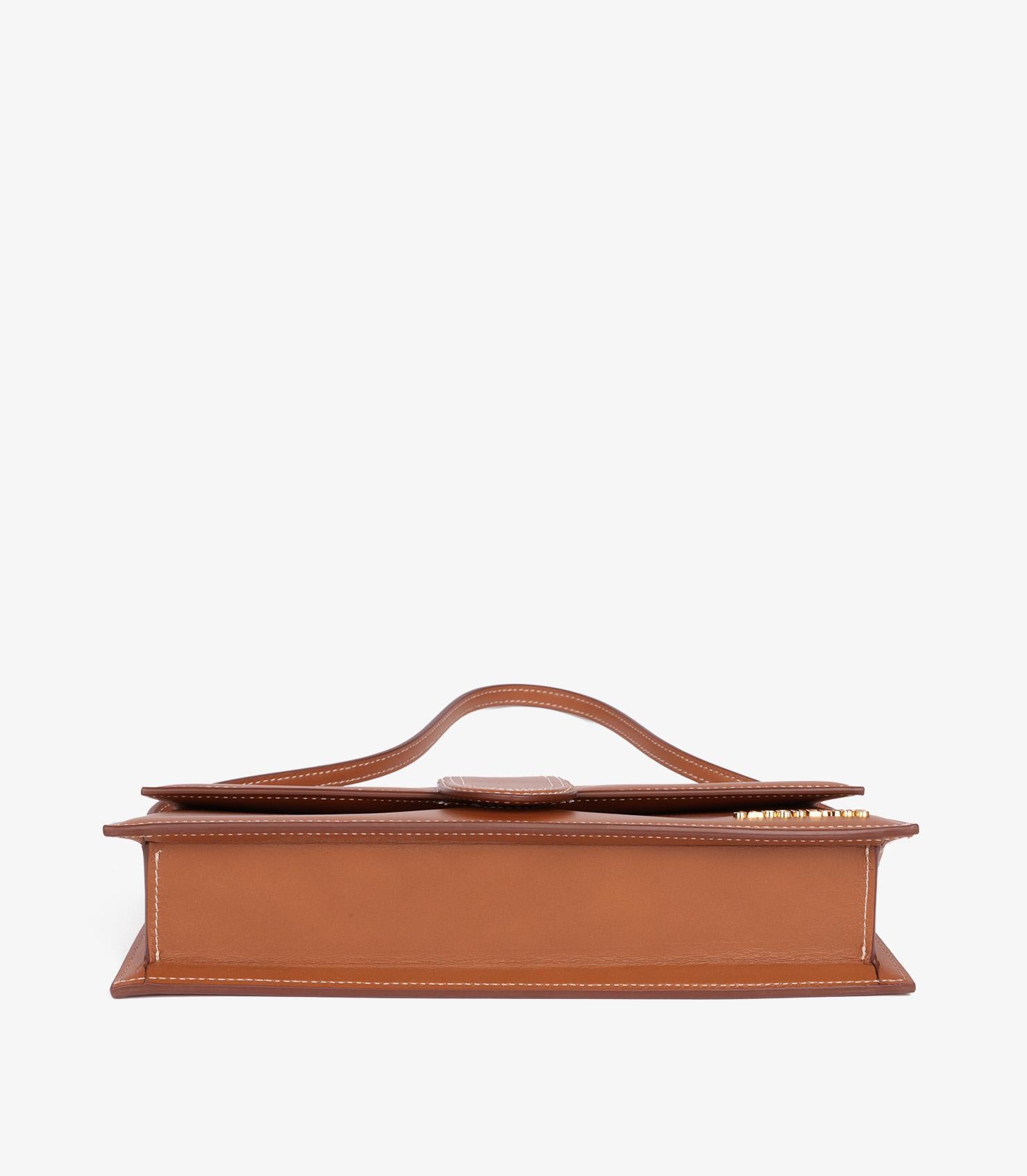 Jacquemus Brown Smooth Calfskin Leather Le Bambino Long For Sale 3