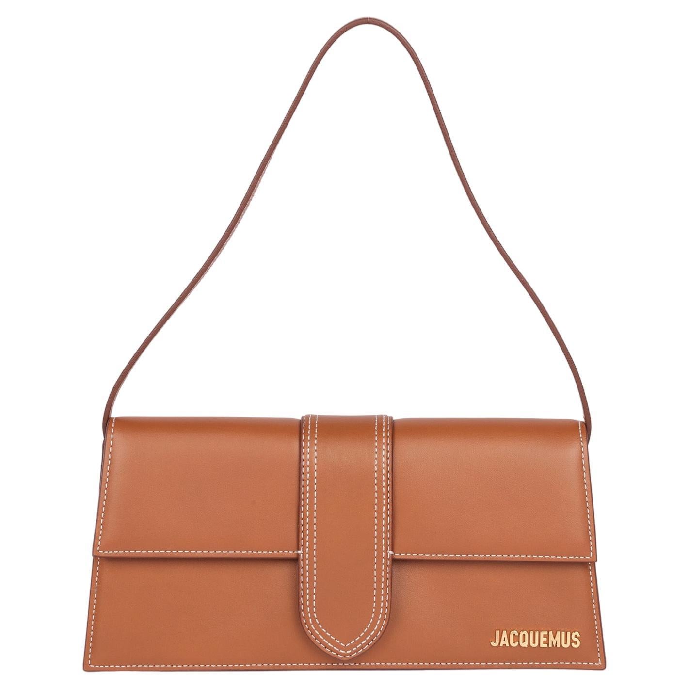 Jacquemus Brown Smooth Calfskin Leather Le Bambino Long For Sale
