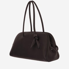 Jacquemus Calfskin Leather Shoulder Bag — Brown