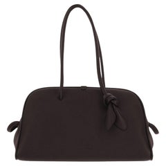 Jacquemus Calfskin Leather Shoulder Bag — Brown