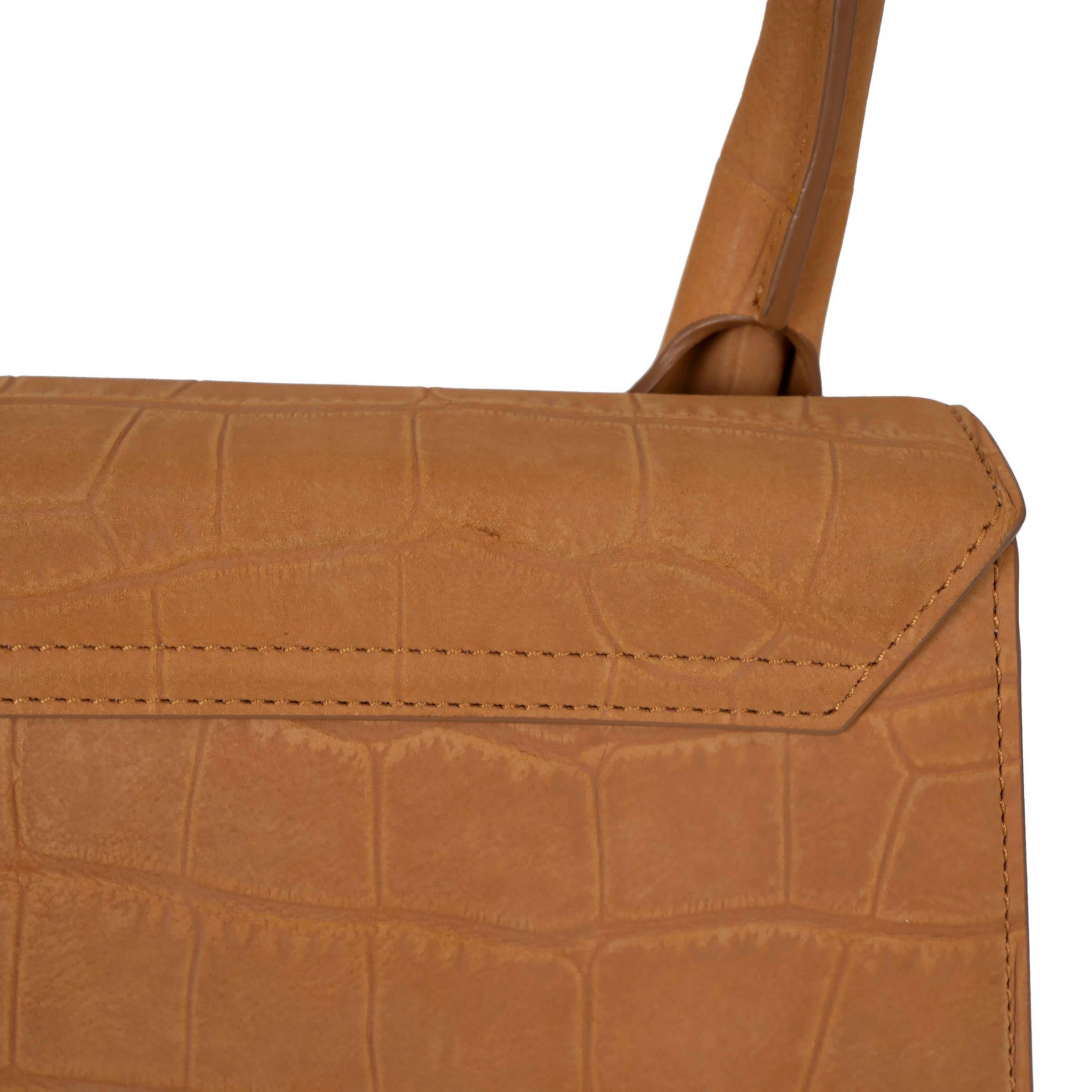 Jacquemus sac à bandoulière en daim camel LE GRAND CHIQUITO CROC Pour femmes 