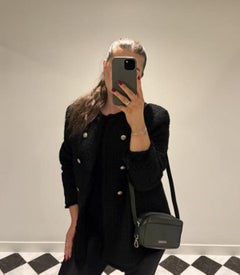 Jacquemus Dark Green Smooth Calfskin Leather Le Baneto