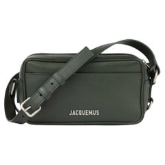 Jacquemus Dark Green Smooth Calfskin Leather Le Baneto