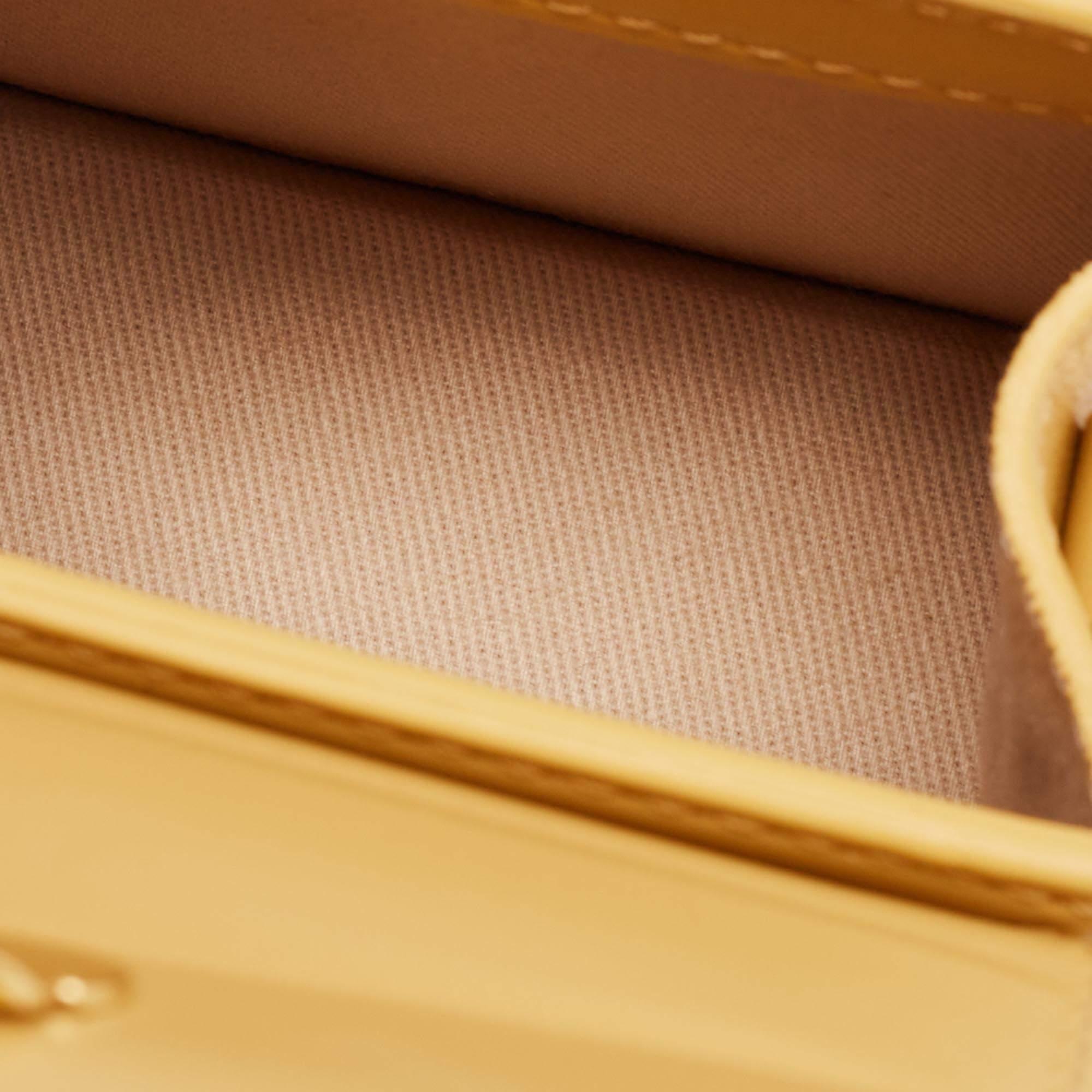 Jacquemus Dark Yellow Leather Mini Le Chiquito Top Handle Bag 7