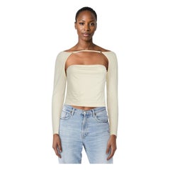 Jacquemus Ecru Open Back Top Size L