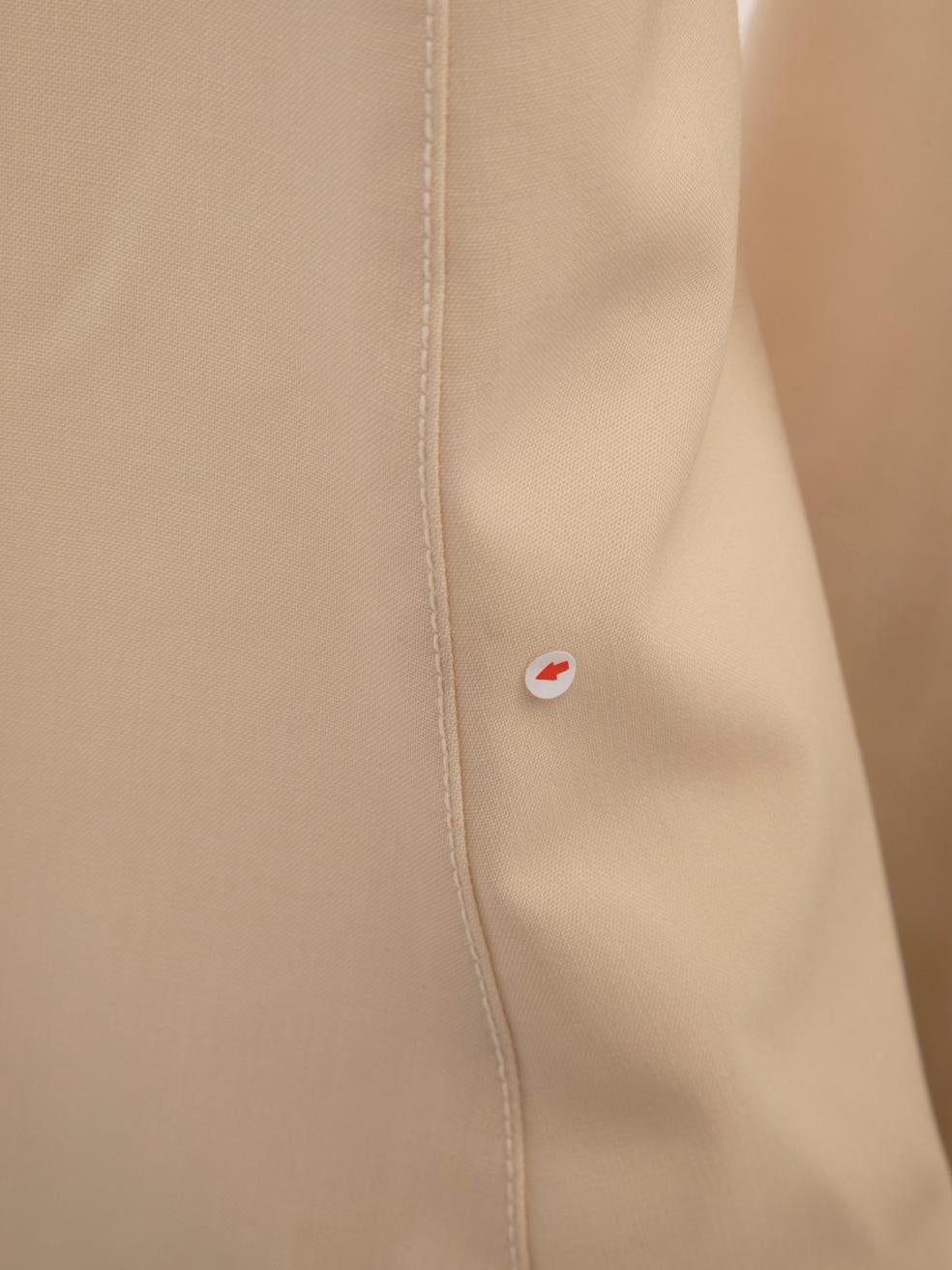 Donna Jacquemus - Pantaloni svasati in lana ecru Le Splash Taglia XXS in vendita