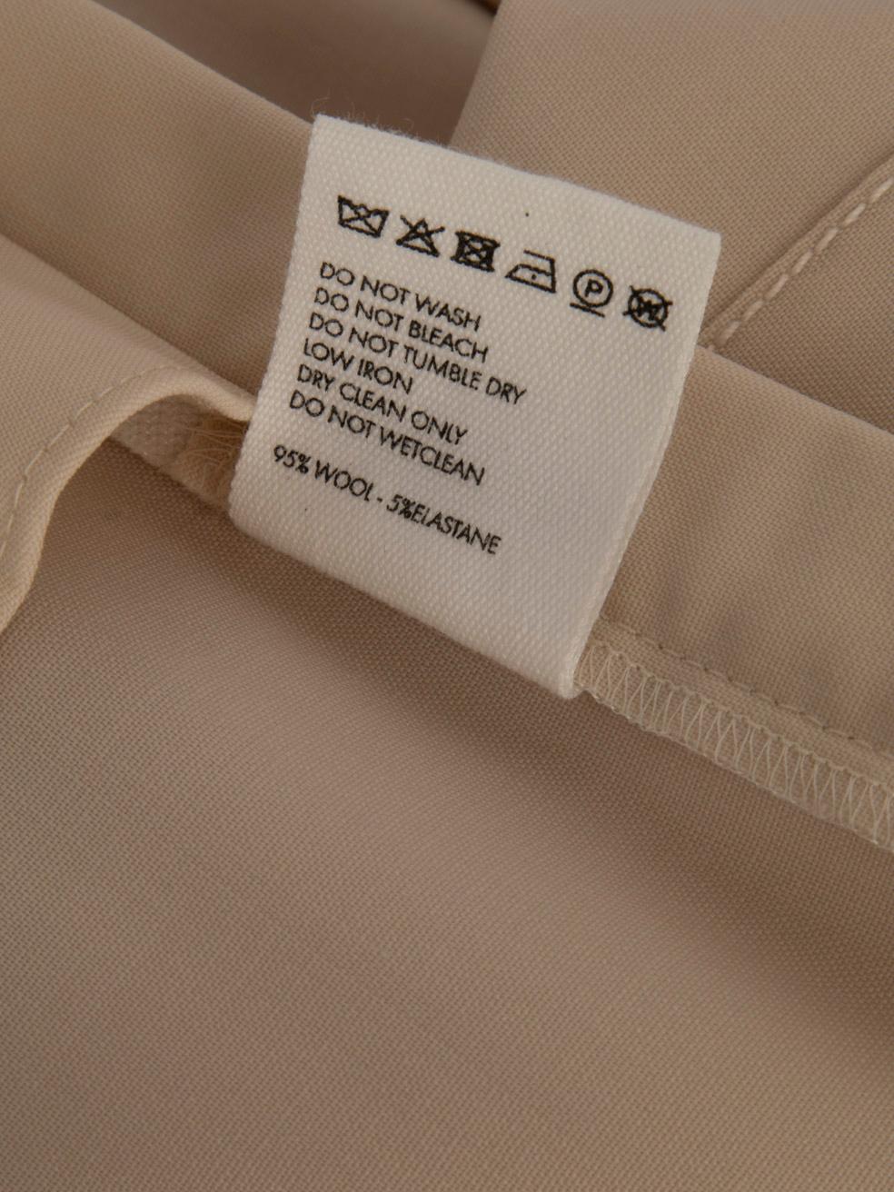 Jacquemus Ecru Wool Flared Le Splash Trousers Size XXS For Sale 3