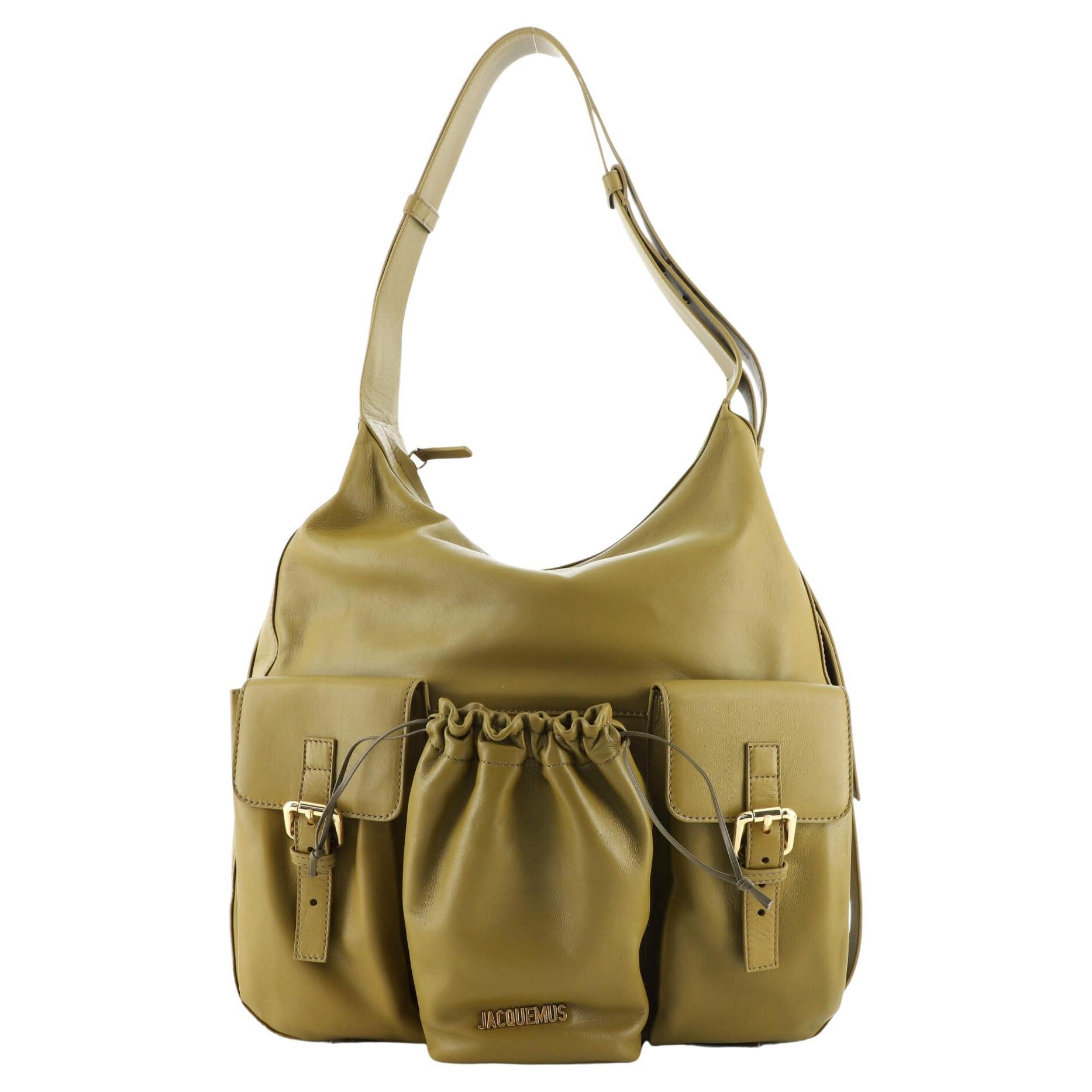 Jacquemus Front Pockets Shoulder Bag Leather