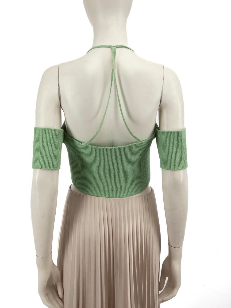 Gray Jacquemus Green Le Haut Soleil Crop Top Size M