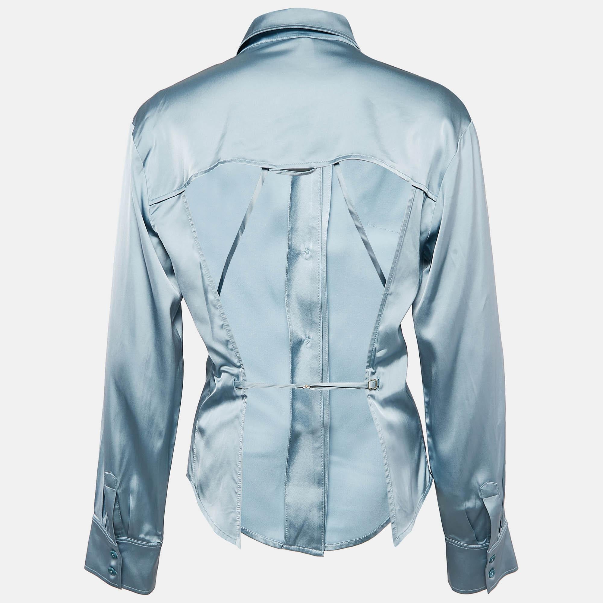 How fabulous does this designer shirt look It is made of fine materials and features a fitted silhouette. Pair it with pants and loafers for a cool ensemble.