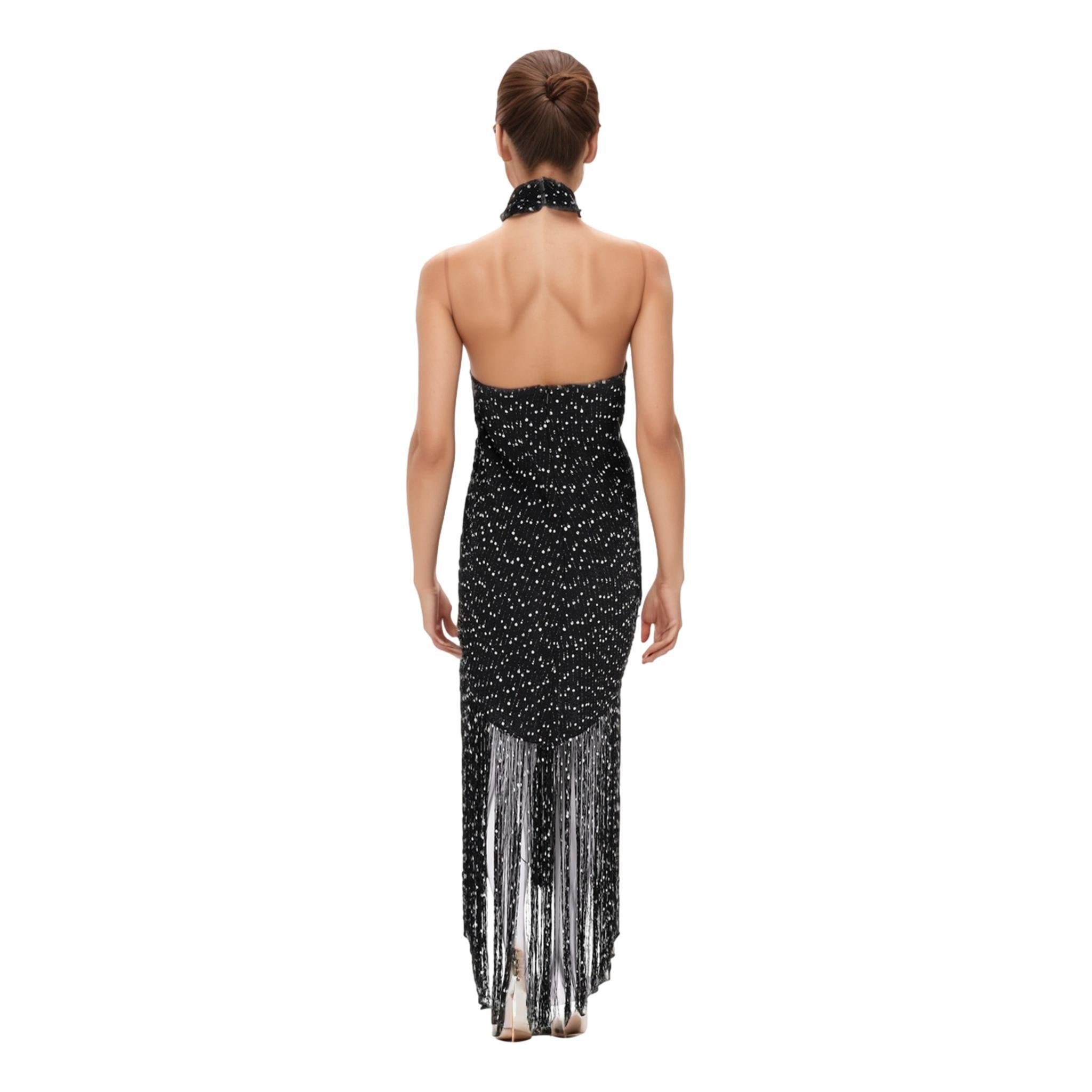Women's Jacquemus Haltered Fringe Knitted Dress