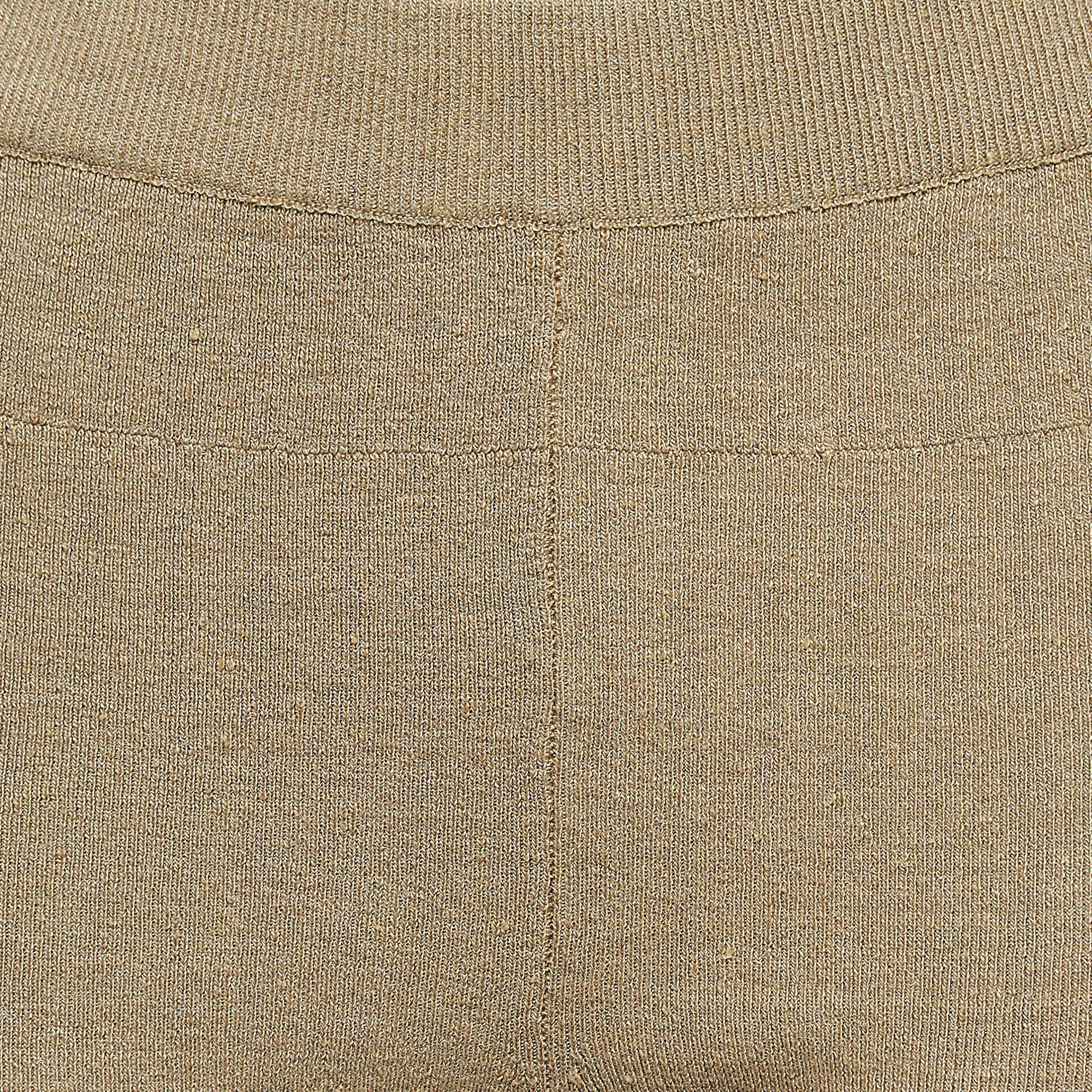 Beige Jacquemus - Short Sierra en lin mélangé vert kaki L en vente