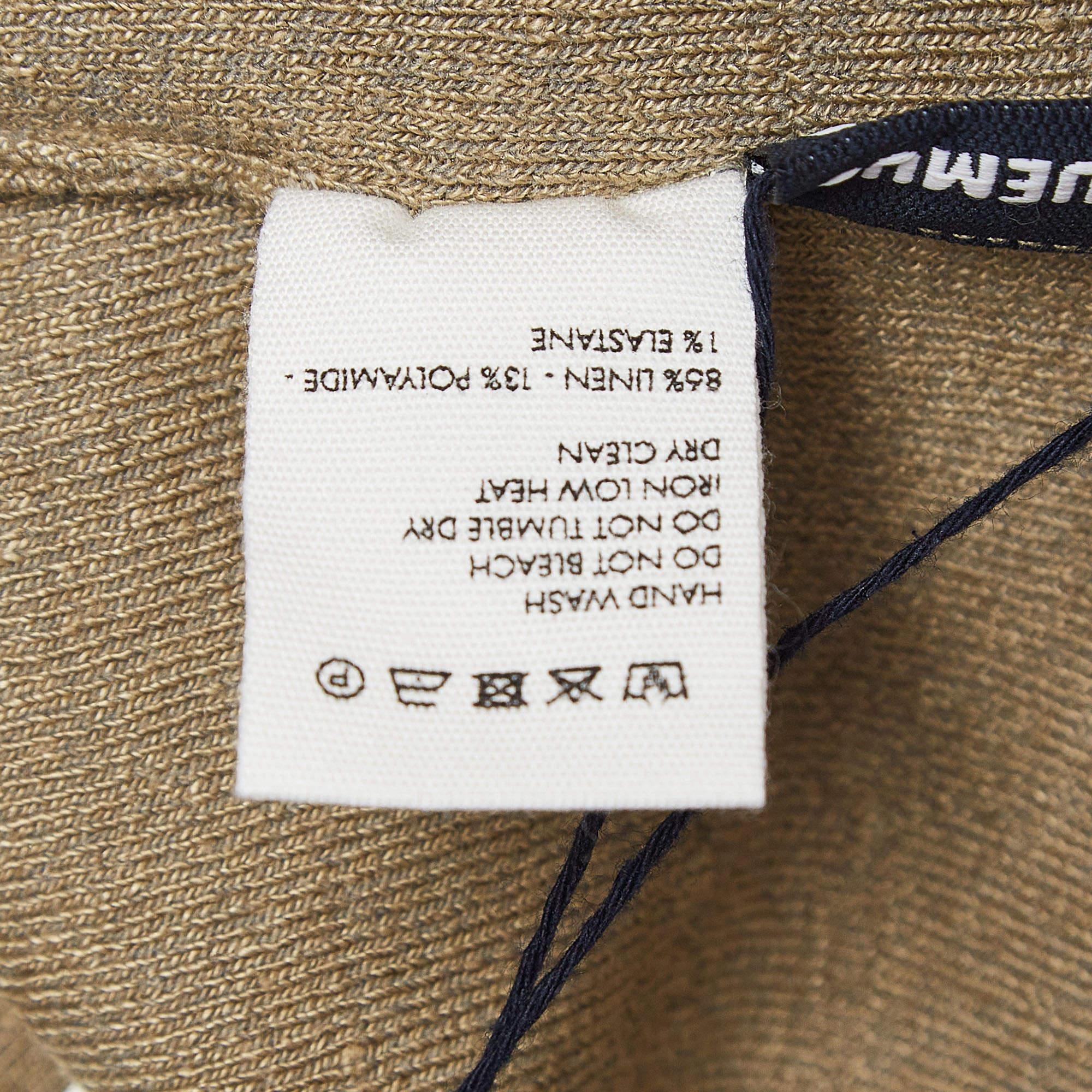Jacquemus - Short Sierra en lin mélangé vert kaki L Pour femmes en vente