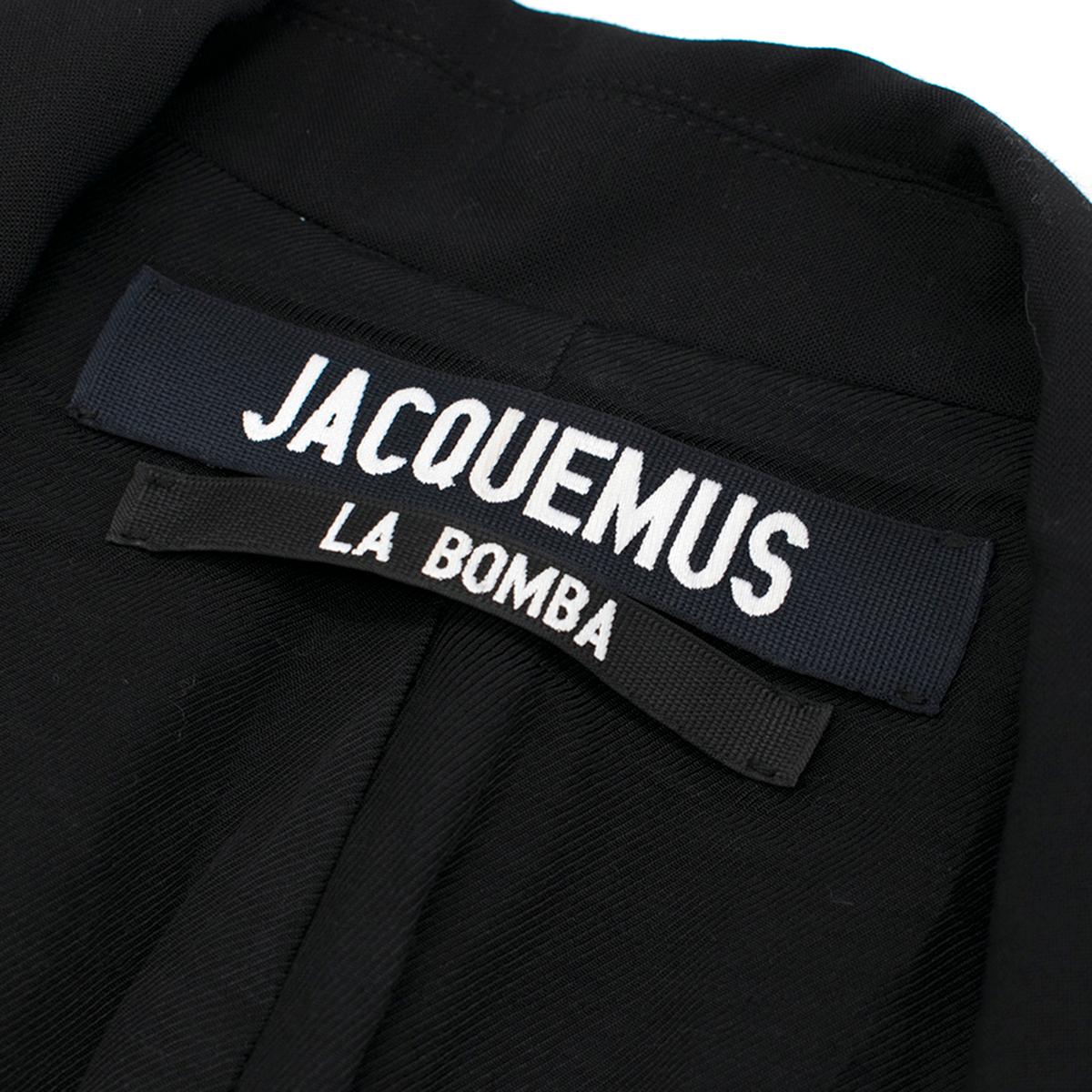 jacquemus black blazer dress